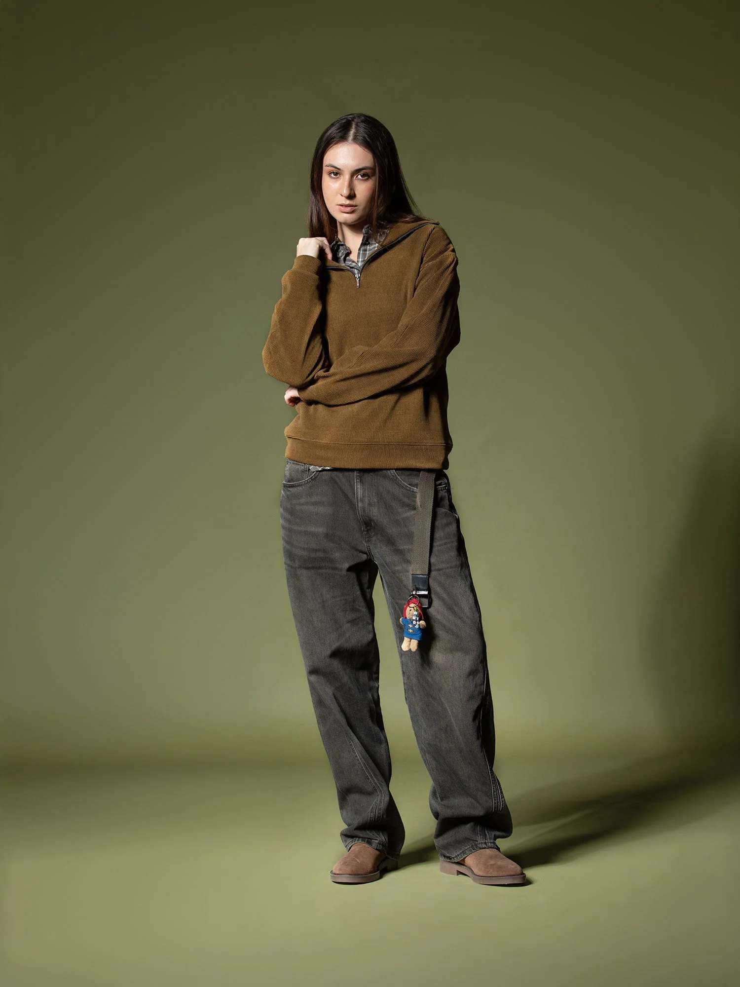 Ribbed quarter-zip sweatshirt - Image 7