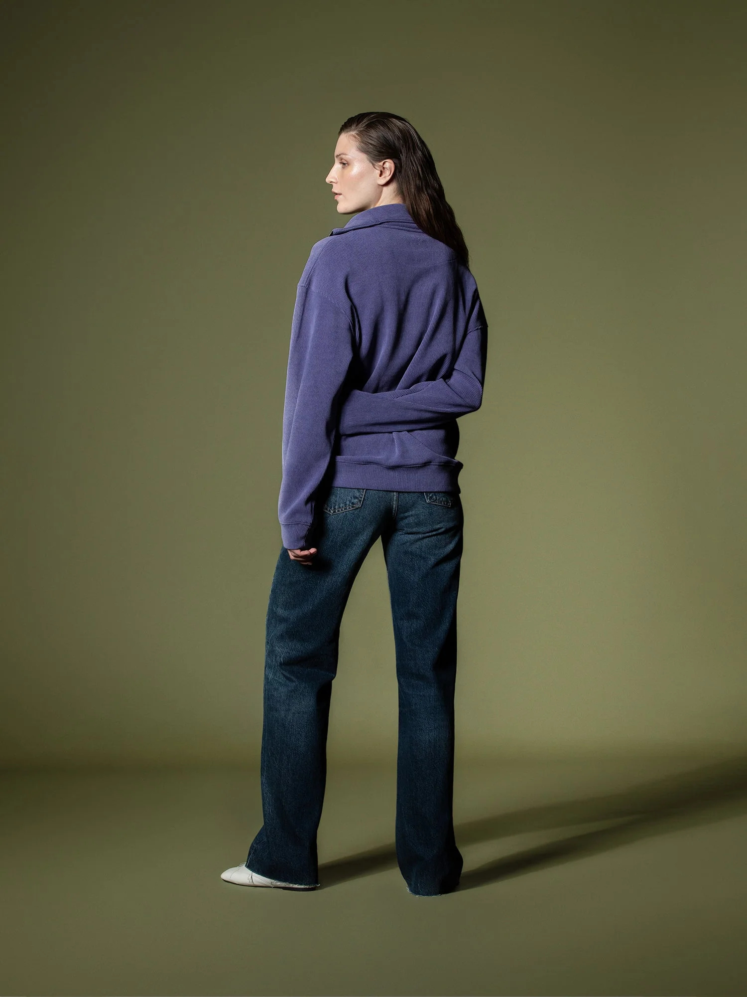 Ribbed quarter-zip sweatshirt - Image 33