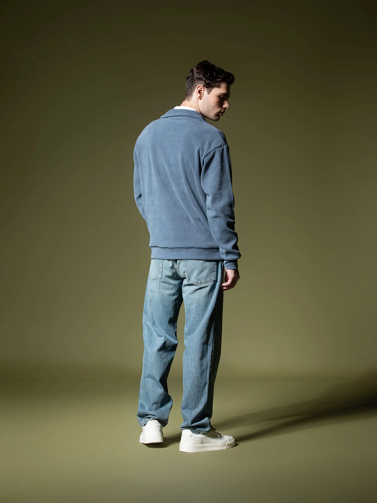 Ribbed quarter-zip sweatshirt - Image 20