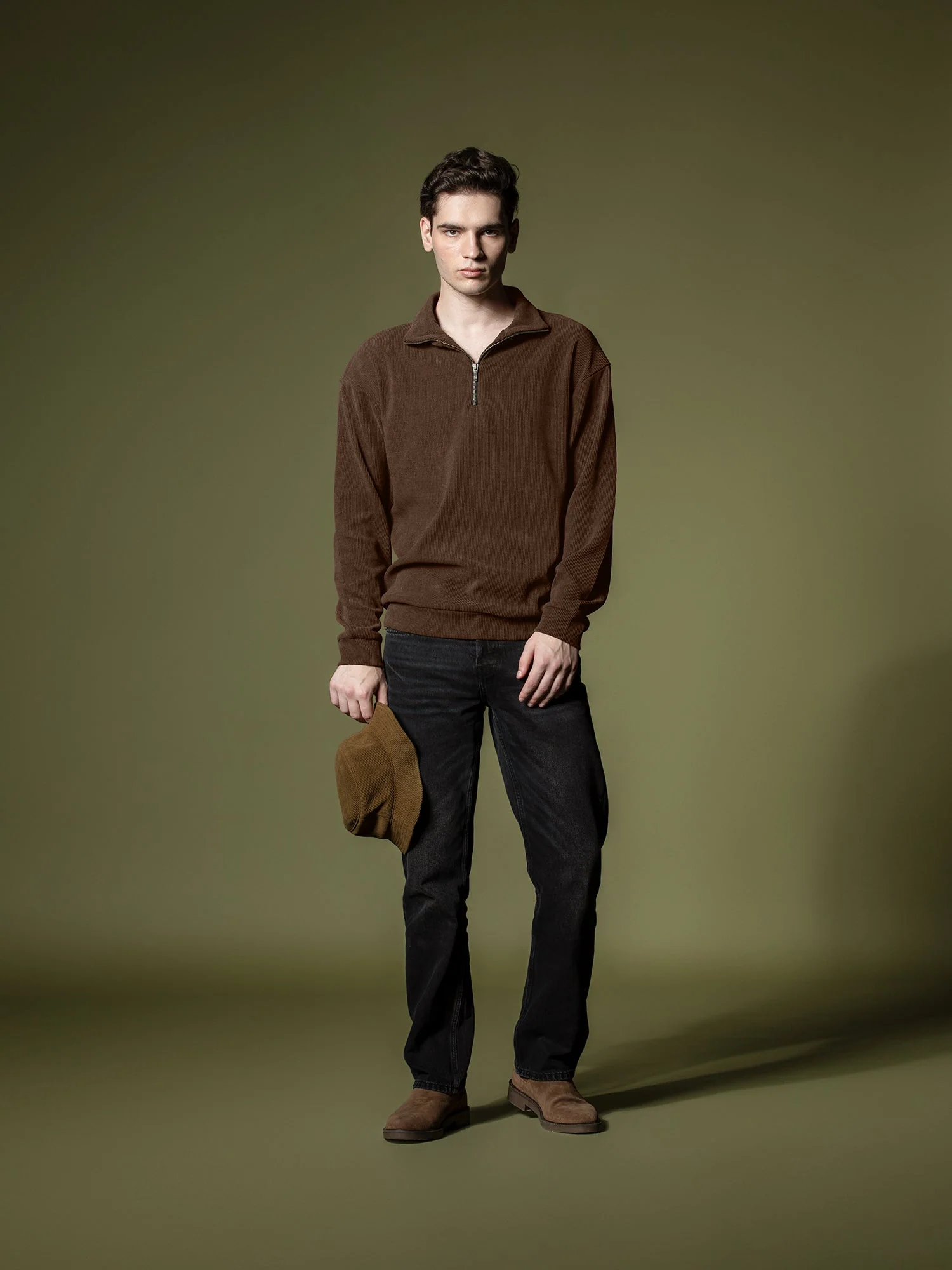 Ribbed quarter-zip sweatshirt - Image 37