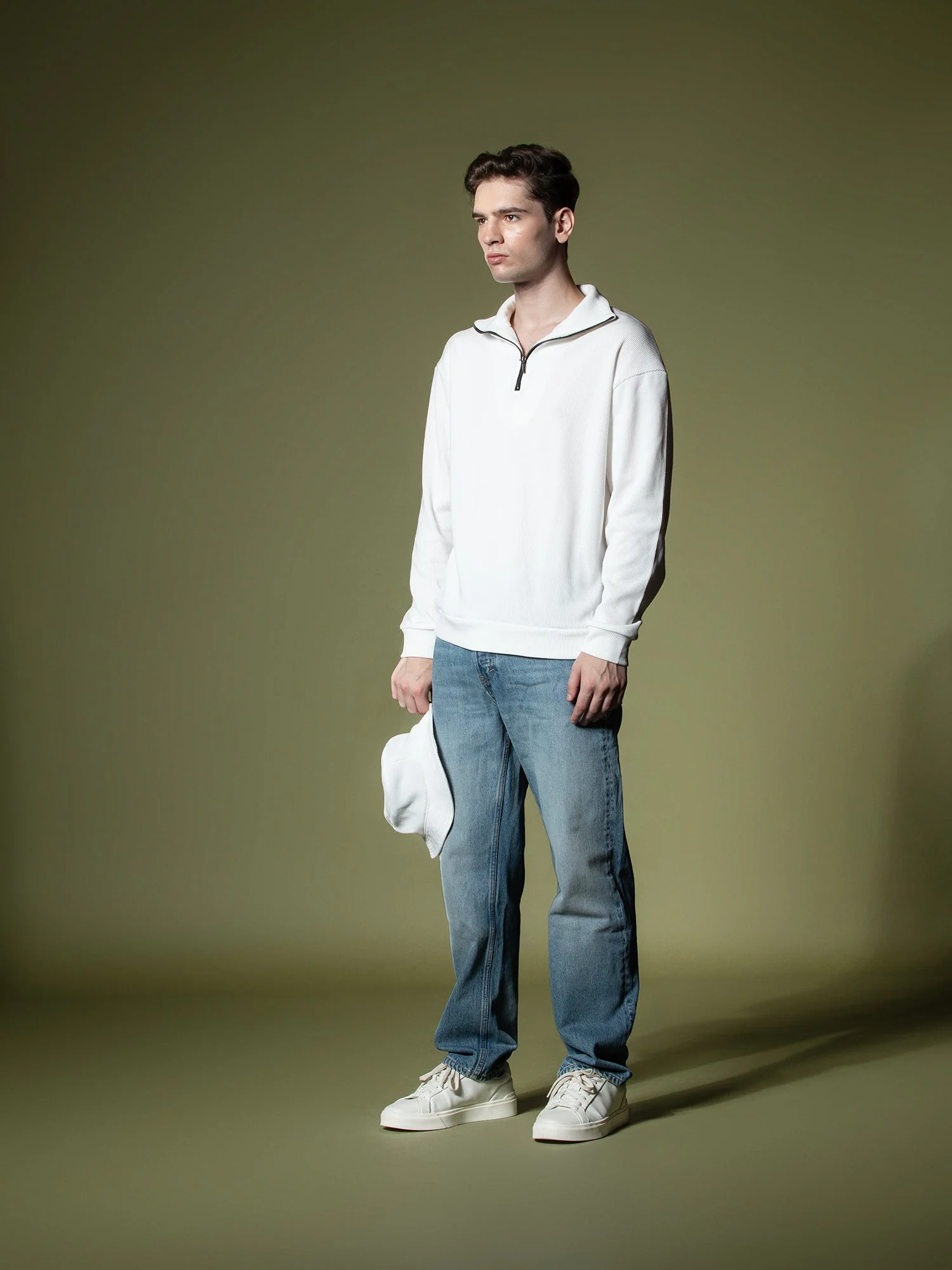 Ribbed quarter-zip sweatshirt - Image 5