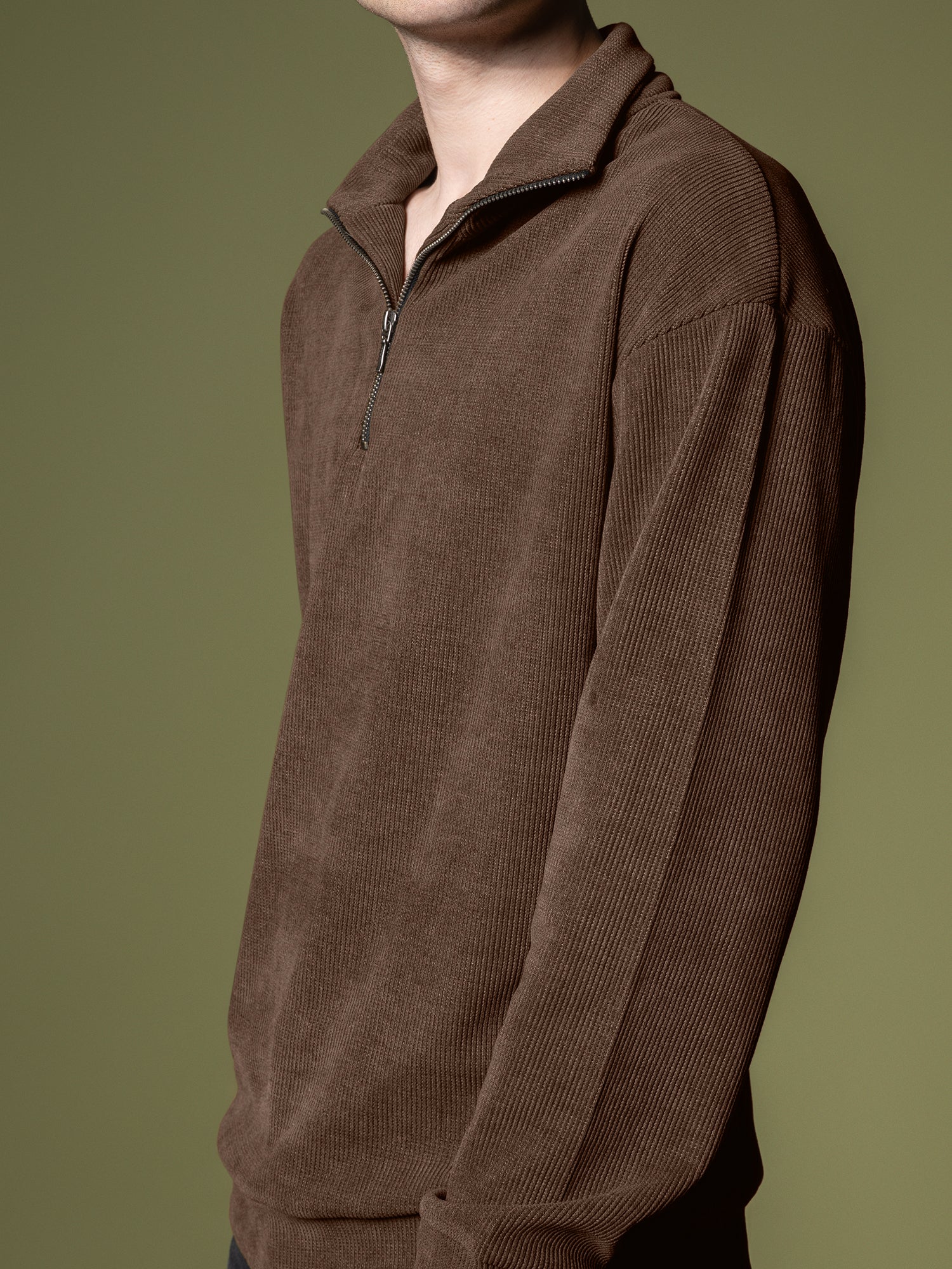 Ribbed quarter-zip sweatshirt - Image 25
