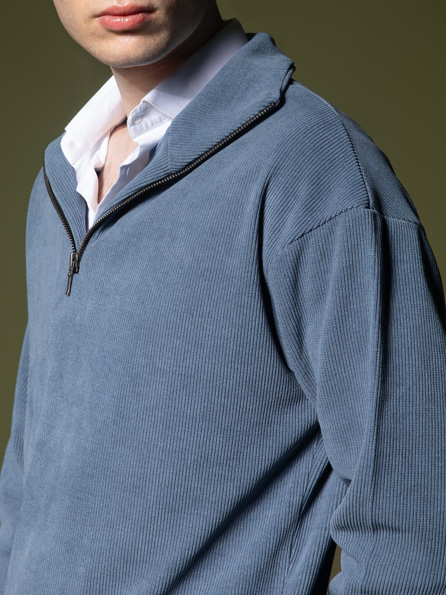 Ribbed quarter-zip sweatshirt - Image 7