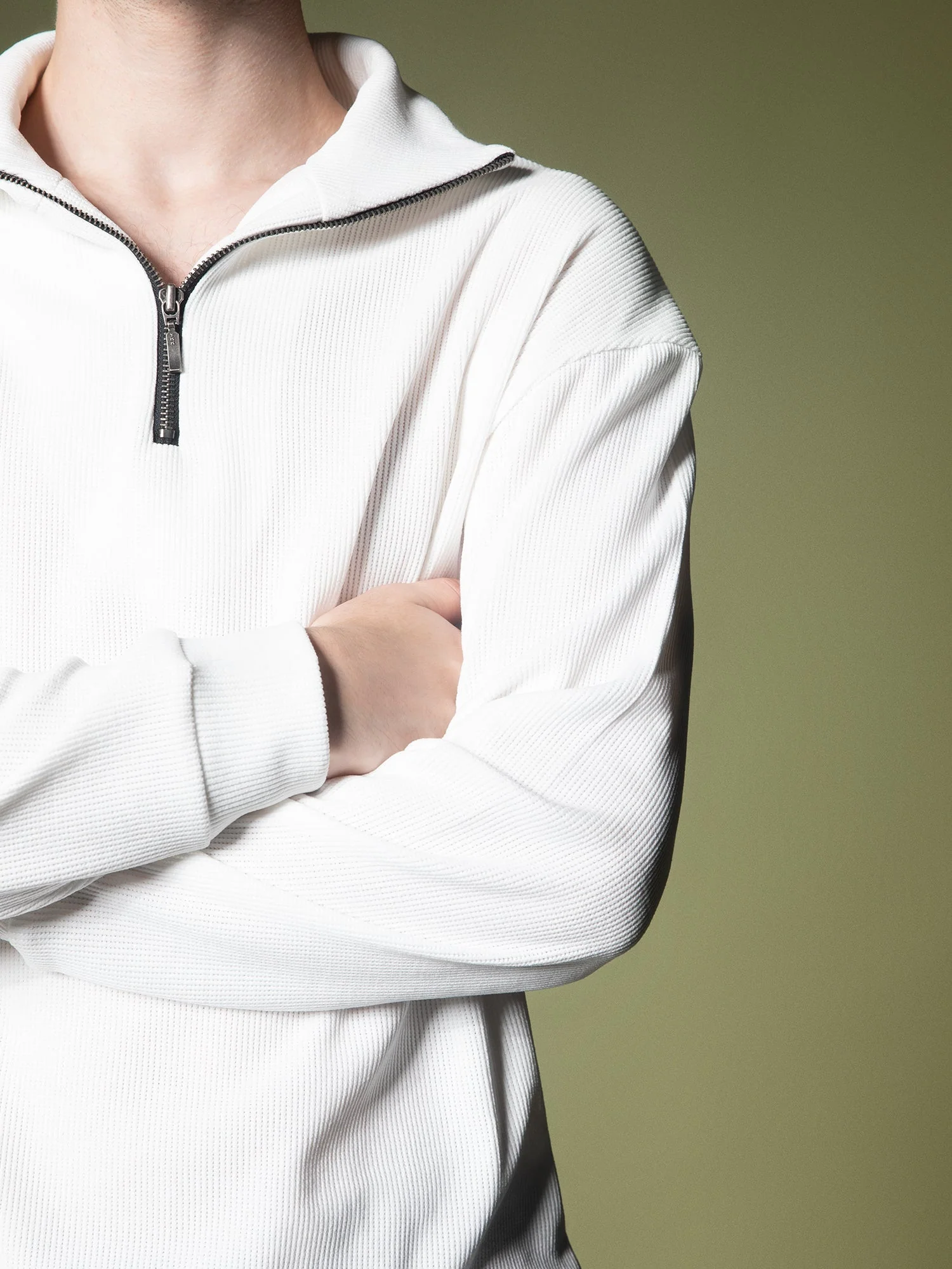 Ribbed quarter-zip sweatshirt - Image 35