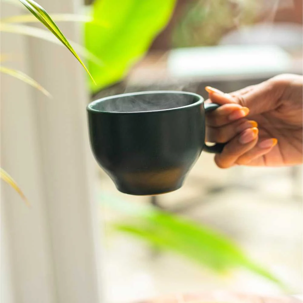 Ring Handle Ceramic Cup | Set Of 2 - Image 4