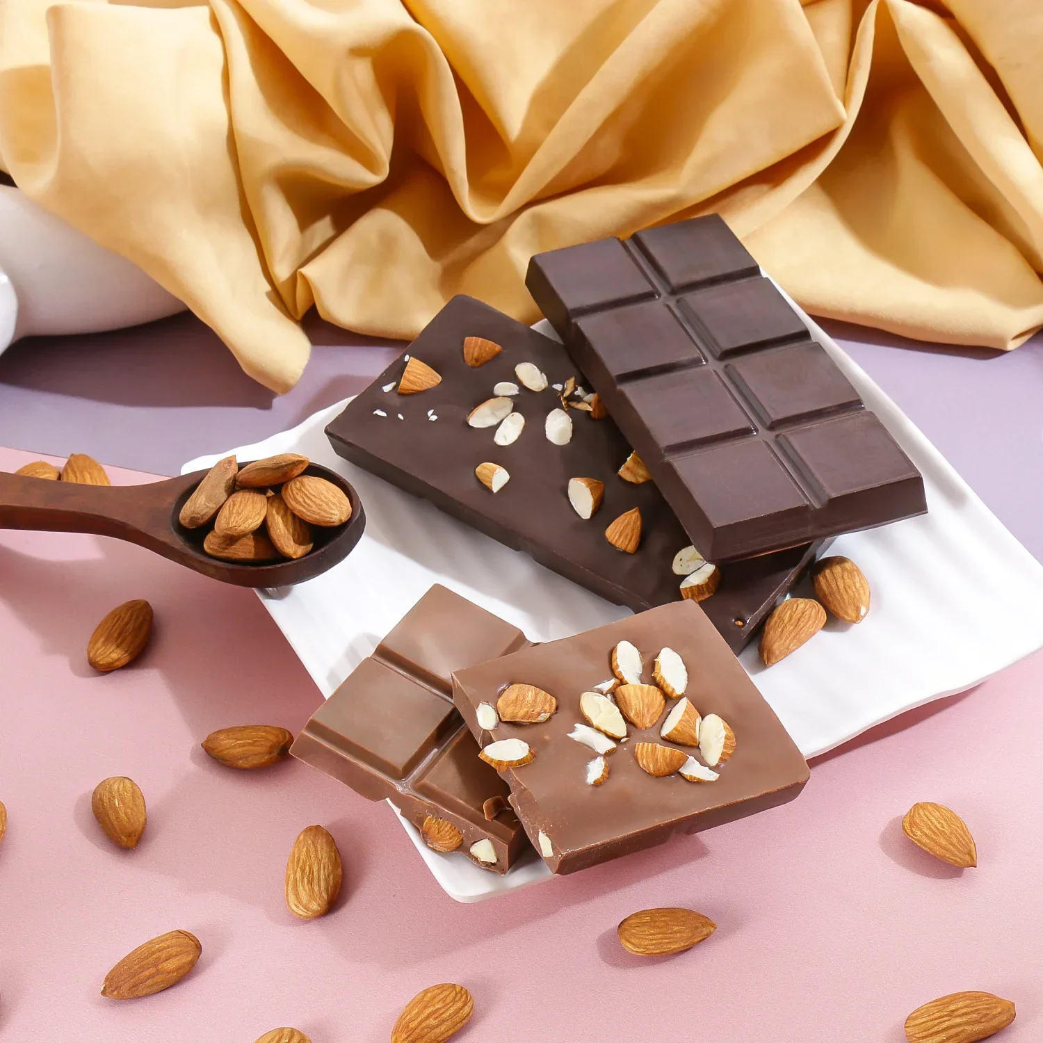 Roasted Almond (Sea Salt) Chocolate Bar - Image 2