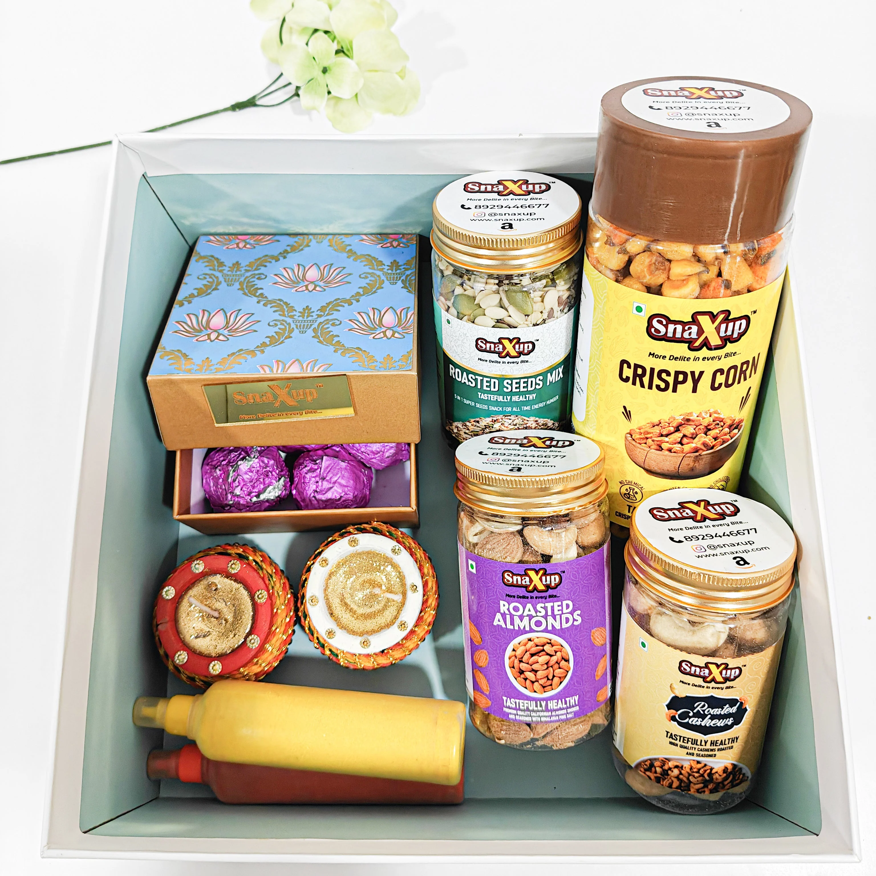 Roasted Treats & Chocos Diwali Gift Hamper Box - Image 4