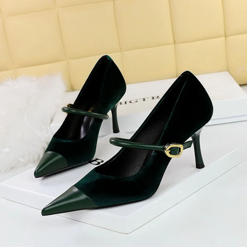 Rory Suede Pumps Low Heels - Image 3
