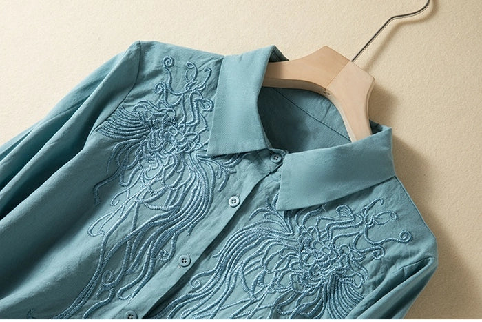 Rosalie Embroidered Shirt - Image 8