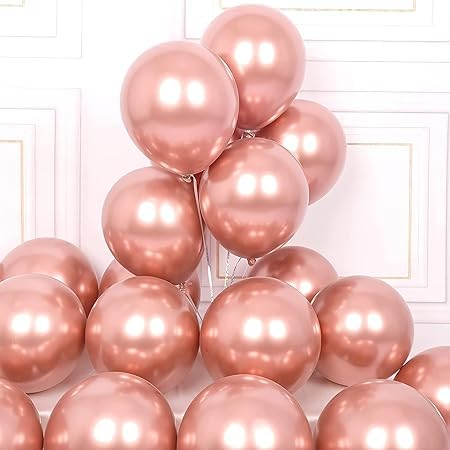 Rose Gold Chrome Balloon for party decoration-30pcs - Image 5