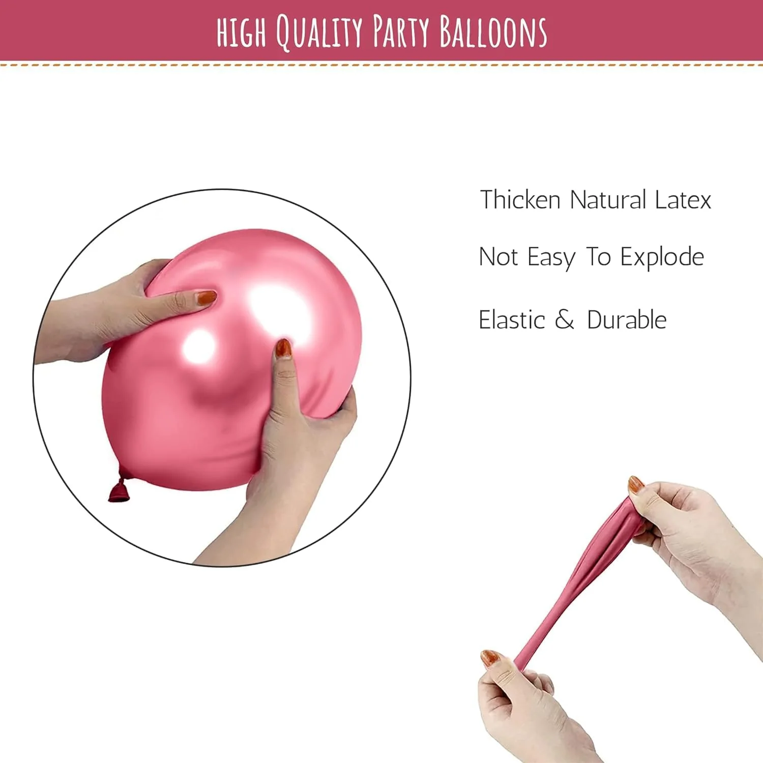 Rose Pink Chrome Balloons for bride to be , birthday party for girls - Image 4