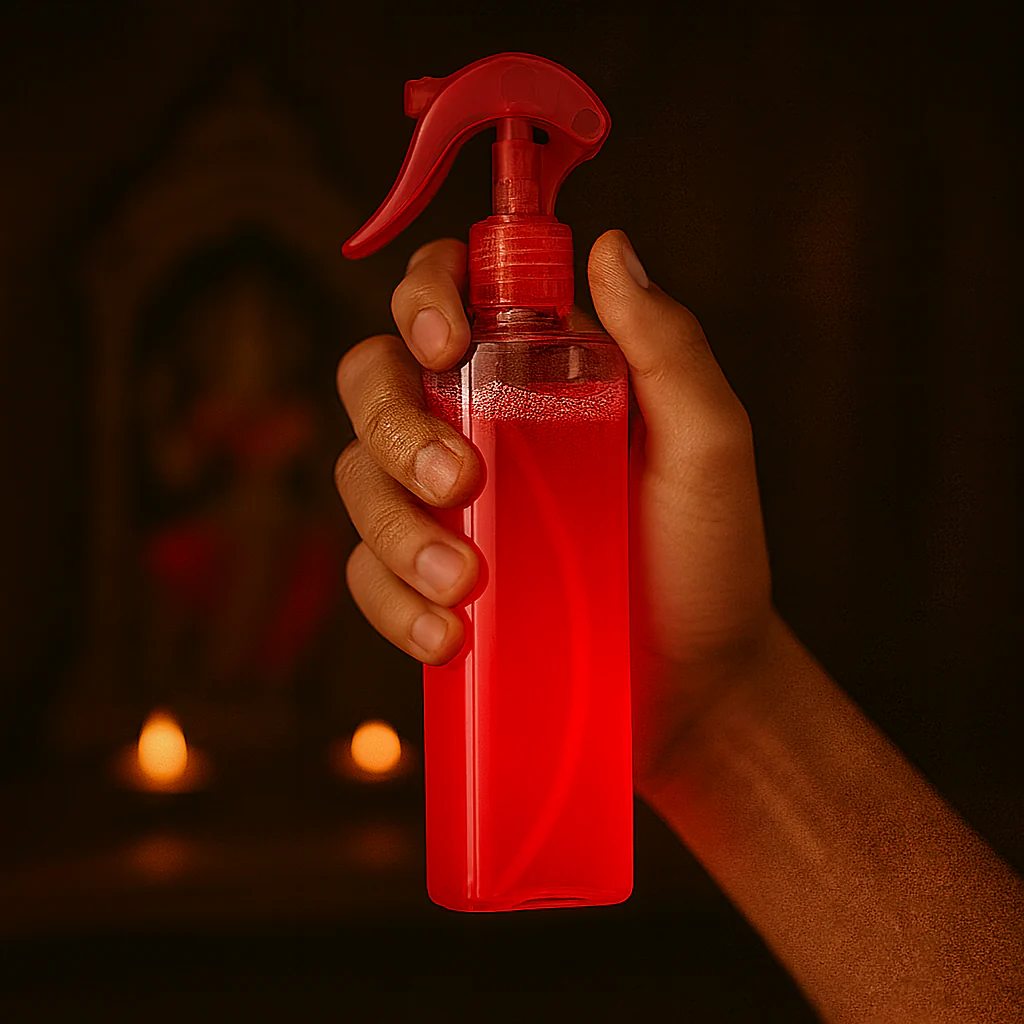 Roselle Puja Air Freshener – Alcohol-Free, Long-Lasting Sacred Mist - Krishna ji - Ganesh ji - Navratri - Image 4