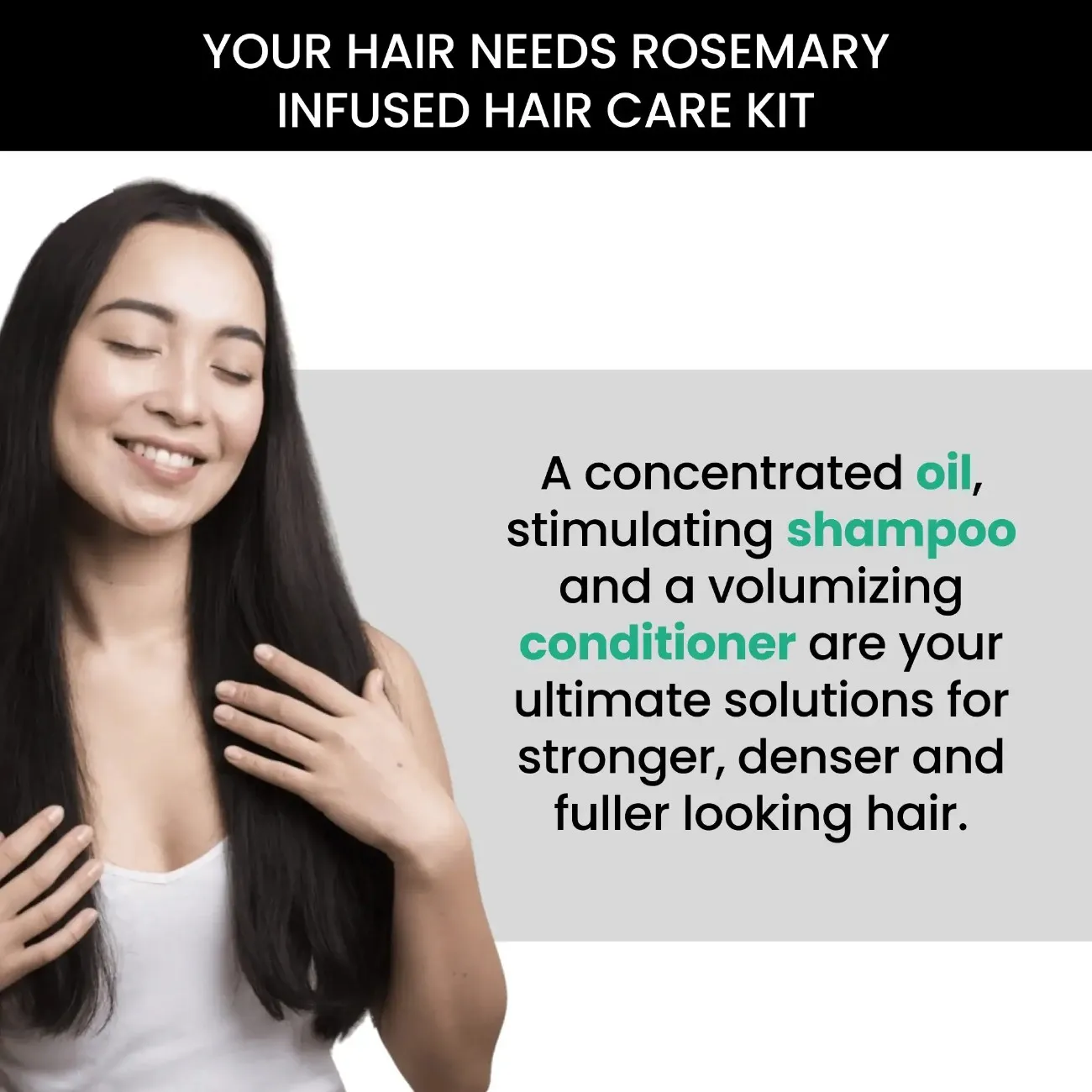 Rosemary Kit: Rosemary Shampoo(250ml), Conditioner (250ml) & Rosemary Essential Oil (15ml) Combo - Image 5