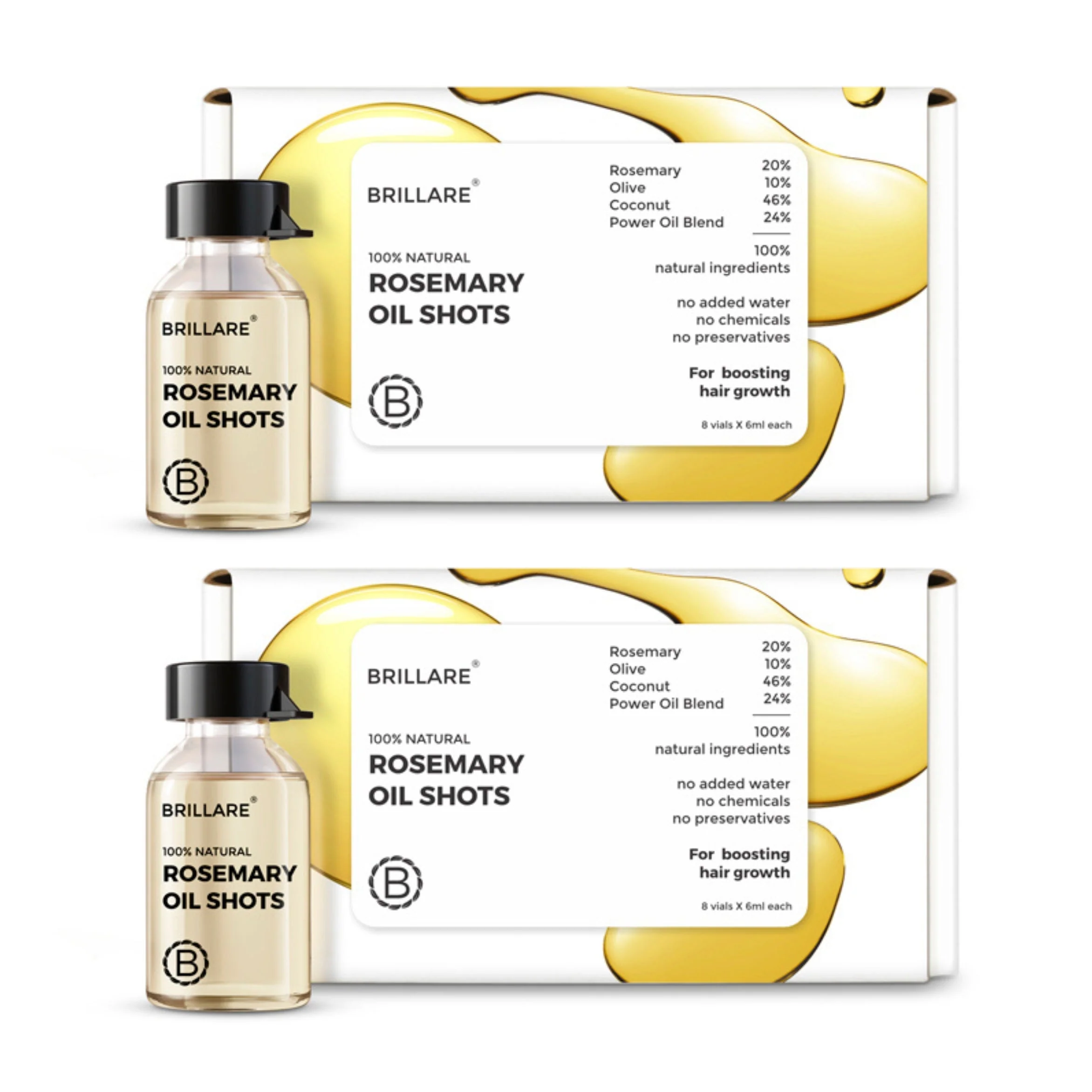 Rosemary Oil Shots For Visible Hair Growth (Pack of 2) - Image 190