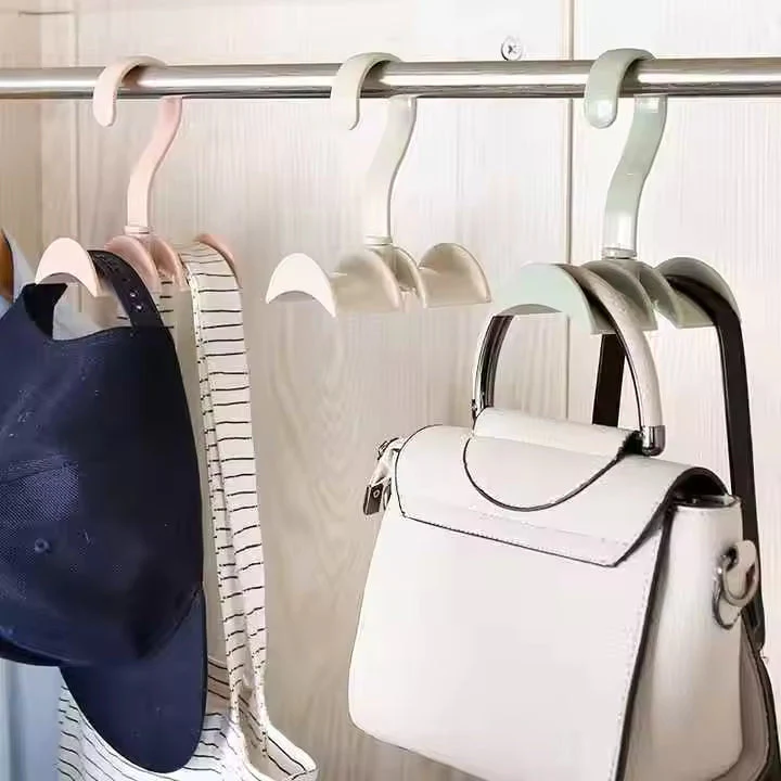 Rotating Handbag Hanger Hook Closet Storage Hooks For Bag Belt Tie Scarf 1 pc - Image 5