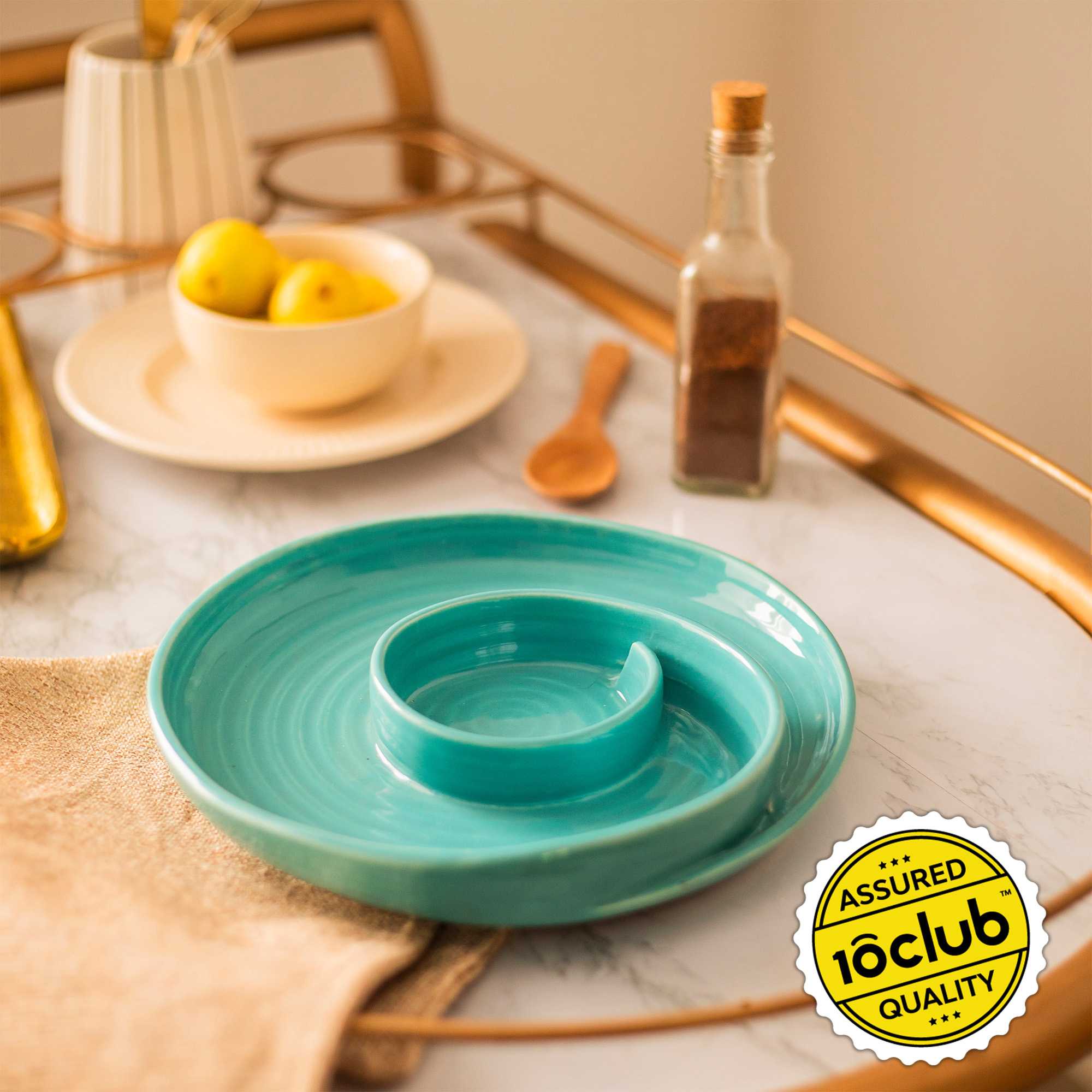 Round Chip And Dip Platter - Image 7
