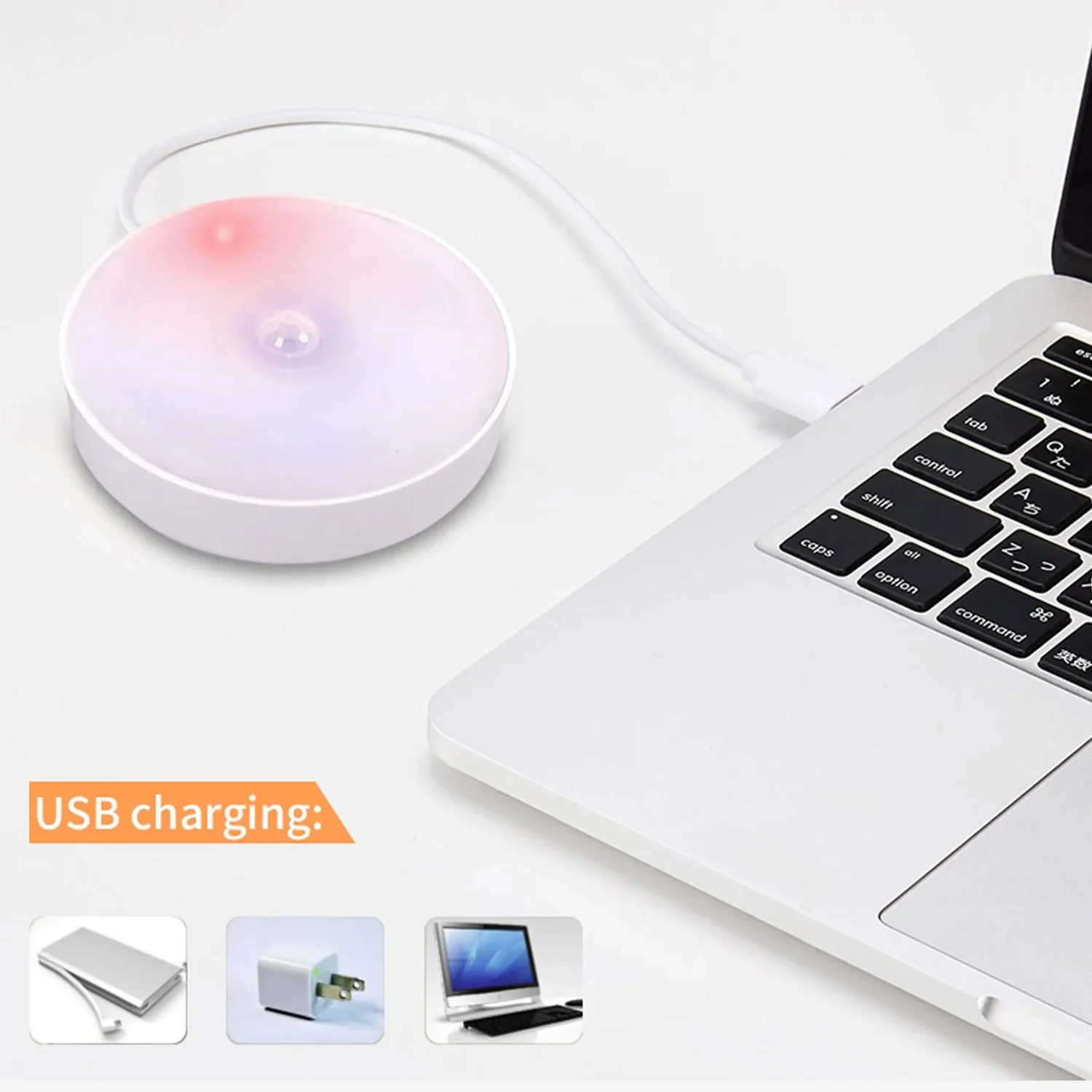 Round Shape 8 LED Motion Sensor Induction Led Light - Image 5