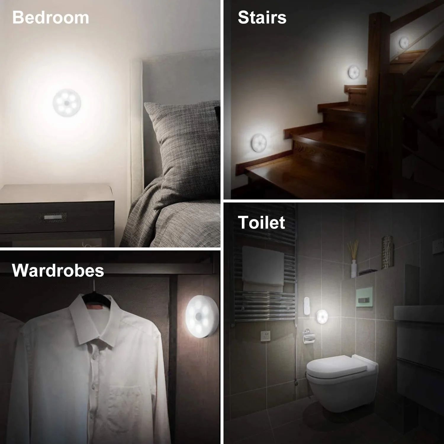 Round Shape 8 LED Motion Sensor Induction Led Light - Image 6