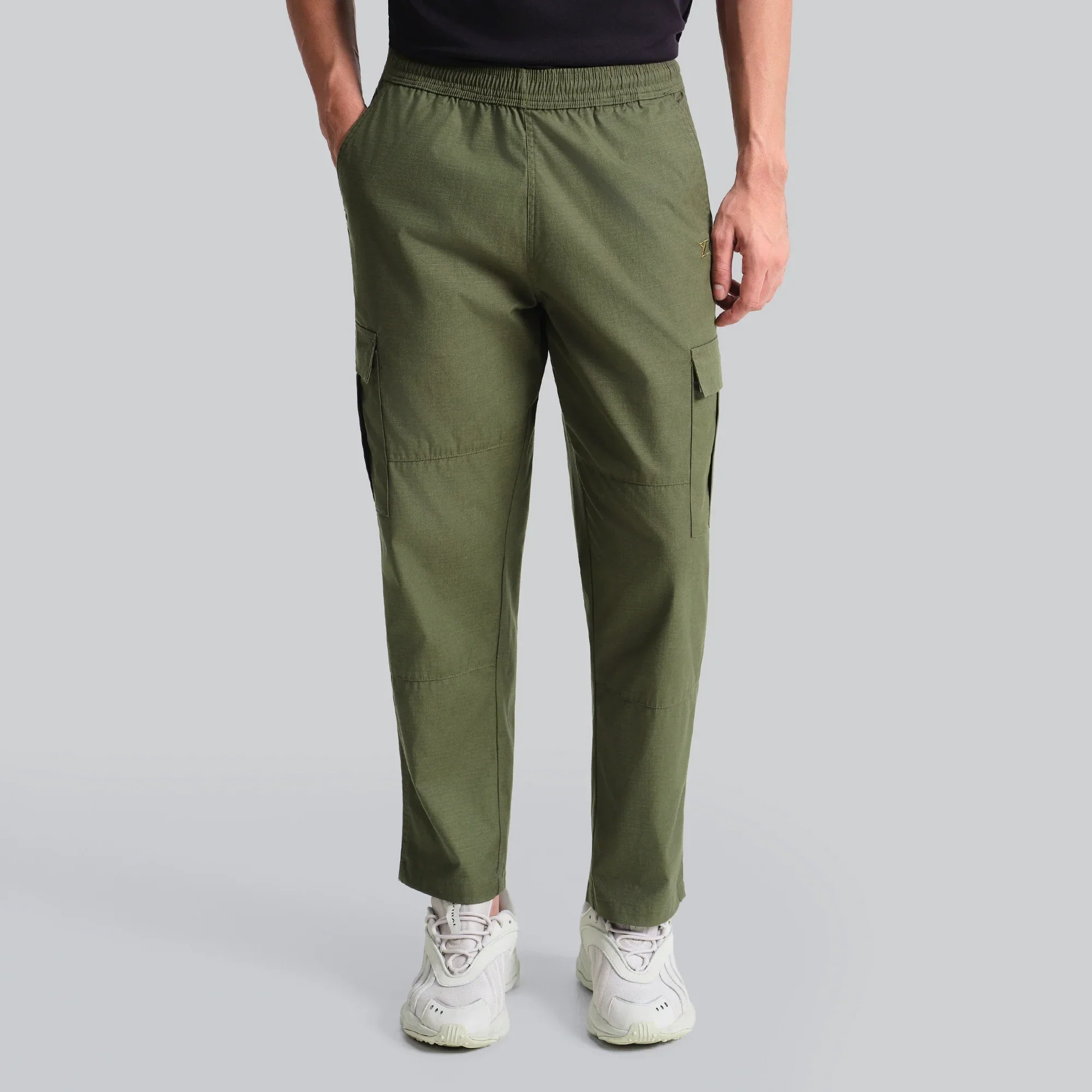 Rove Relaxed Fit Ripstop Cargo Pants - Olive Green - Image 3