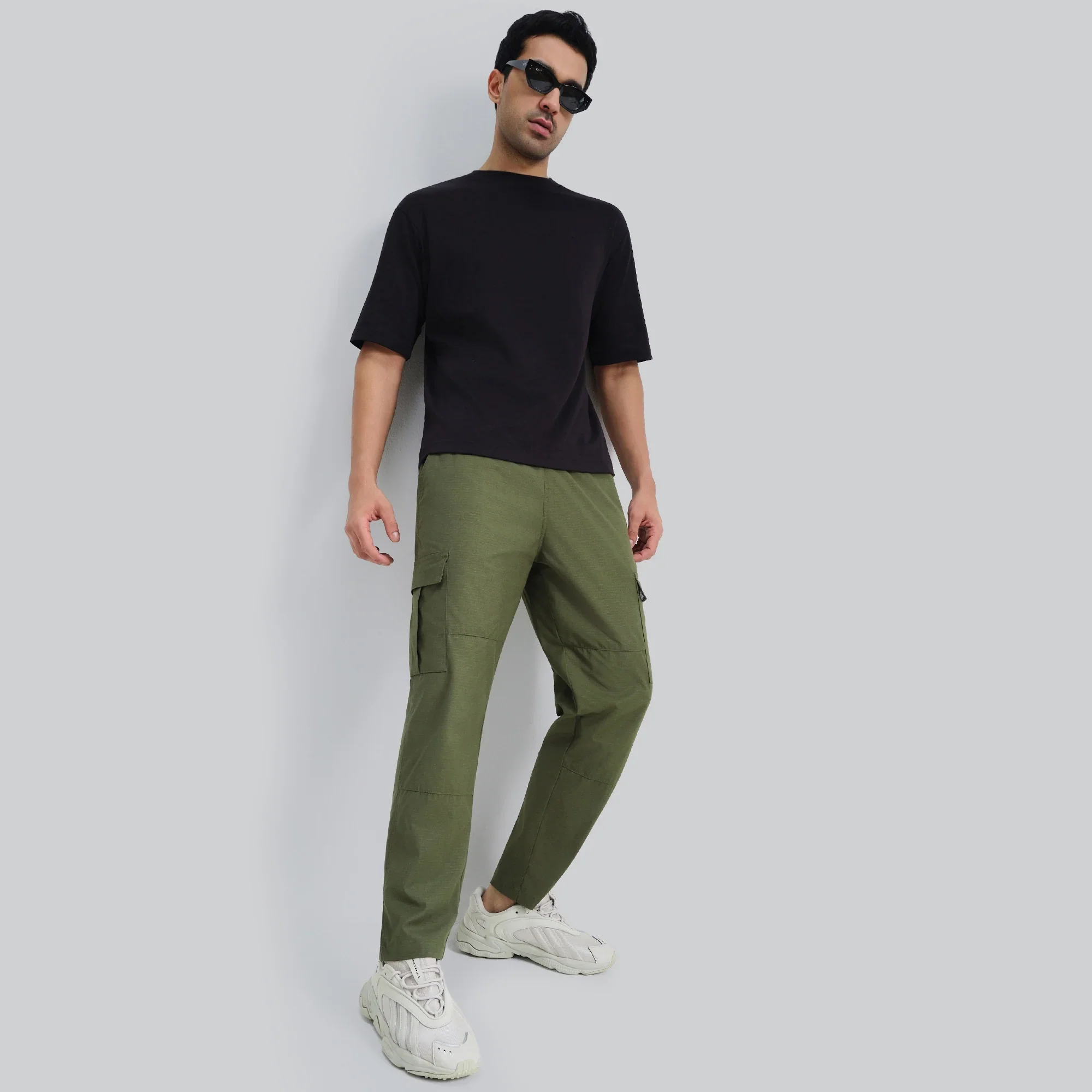 Rove Relaxed Fit Ripstop Cargo Pants - Olive Green - Image 4