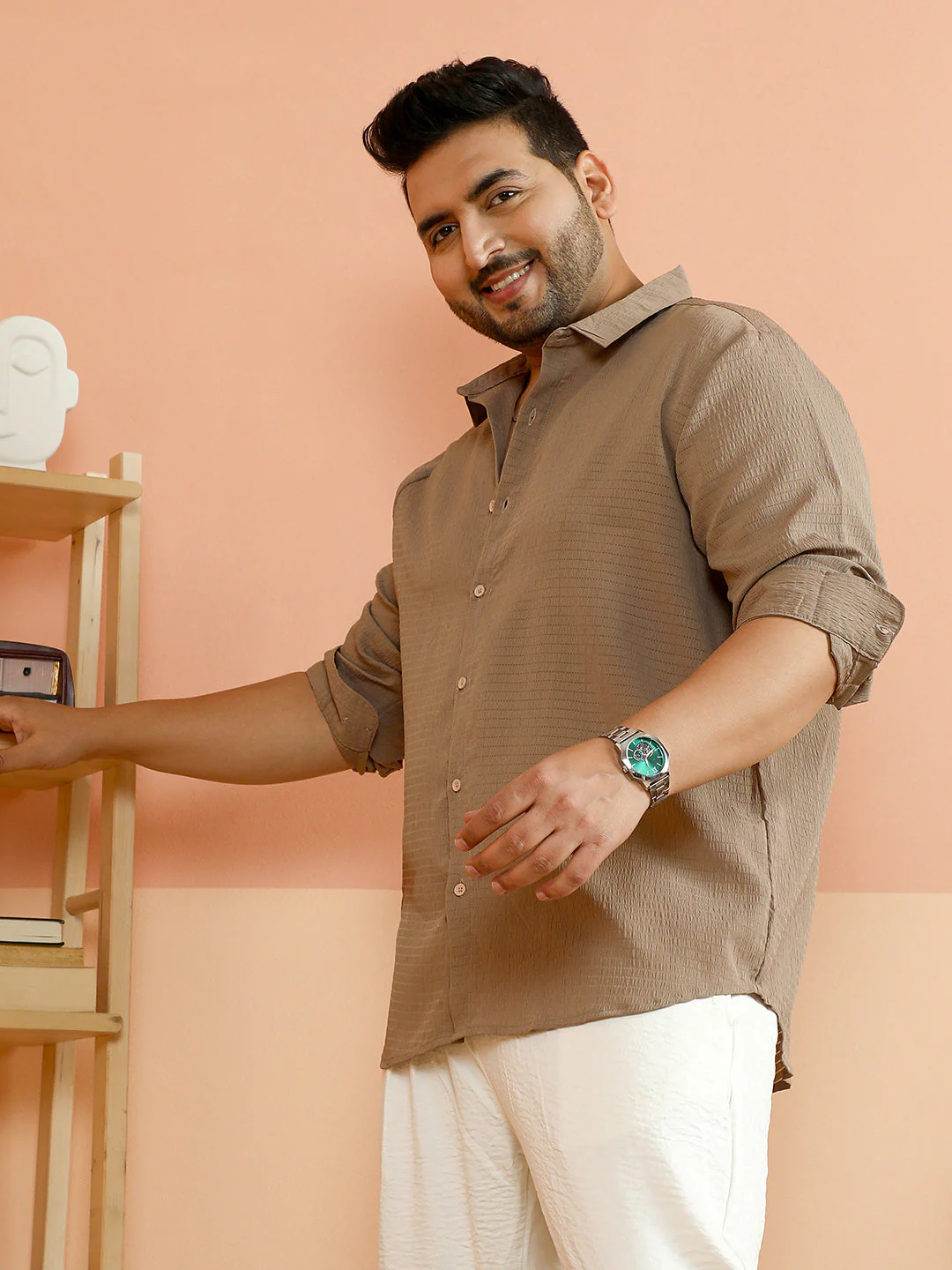 Ruche-Textured Shirt - Image 3