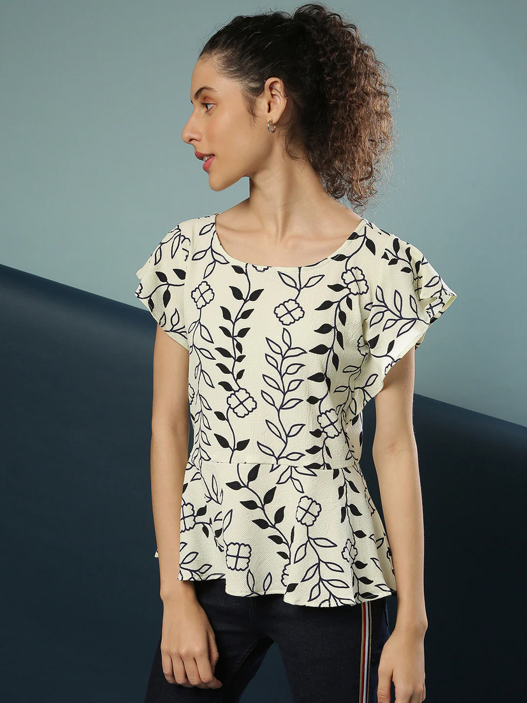 Ruffle Sleeve Top - Image 3