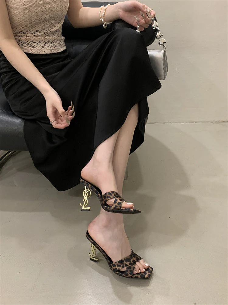 Saint Laurent Open Toe High Heels Pattern 3