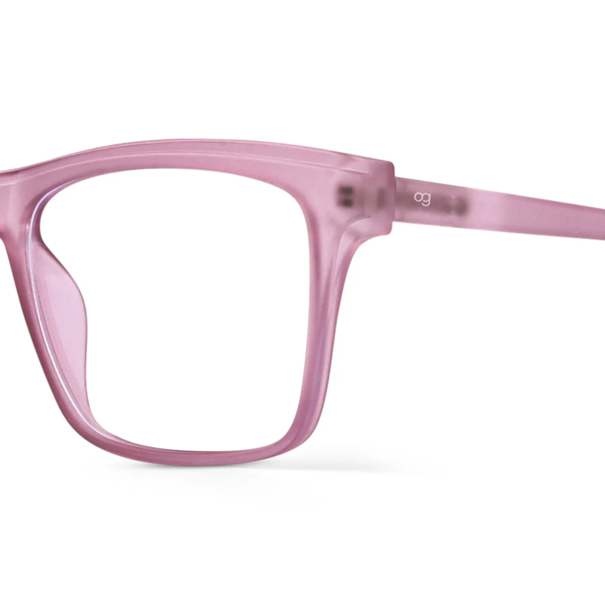 Sakura Pink Rectangle Blue Screen Glasses - Image 2