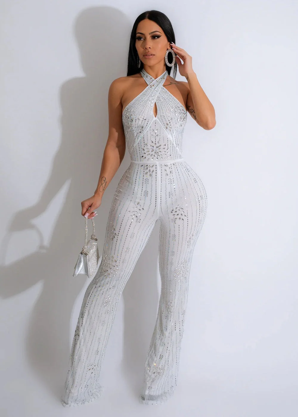 Samuel Halter Neck Sequin Jumpsuit - Image 4