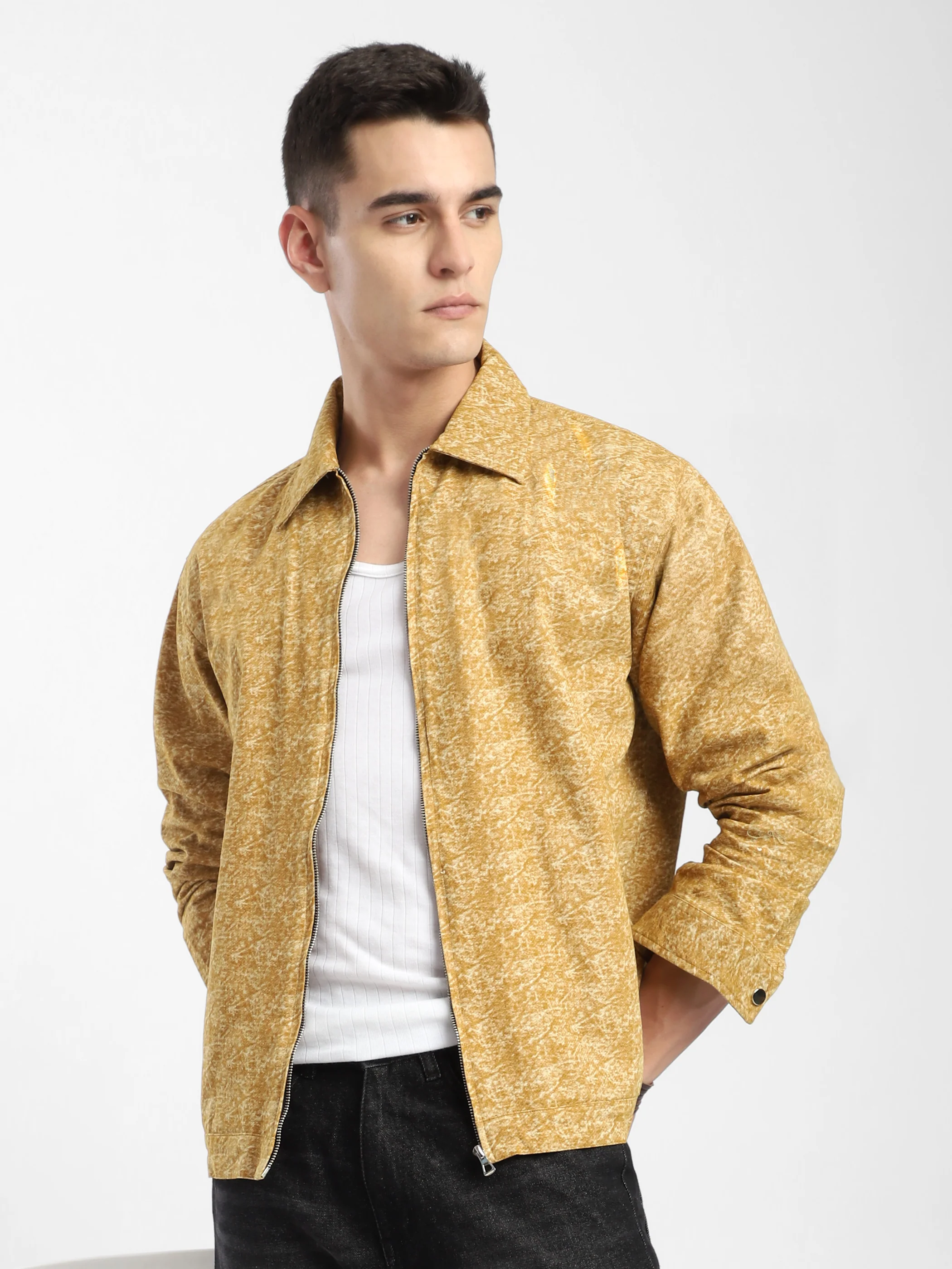 Sand Brown Color Blast Shacket