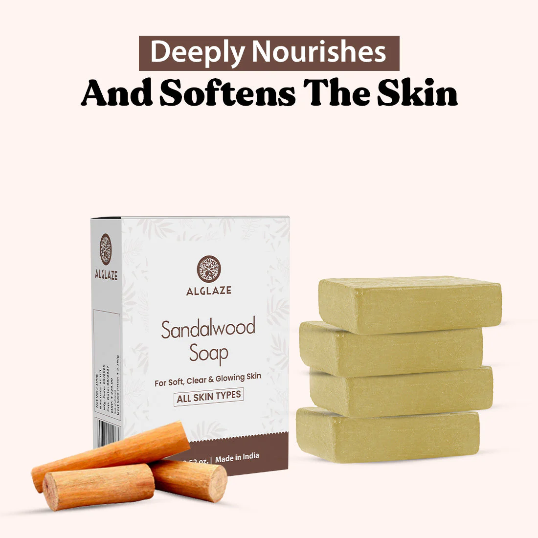 Sandalwood Soap With Shea Butter & Jojoba Oil (CLK Exclusive) - Image 3