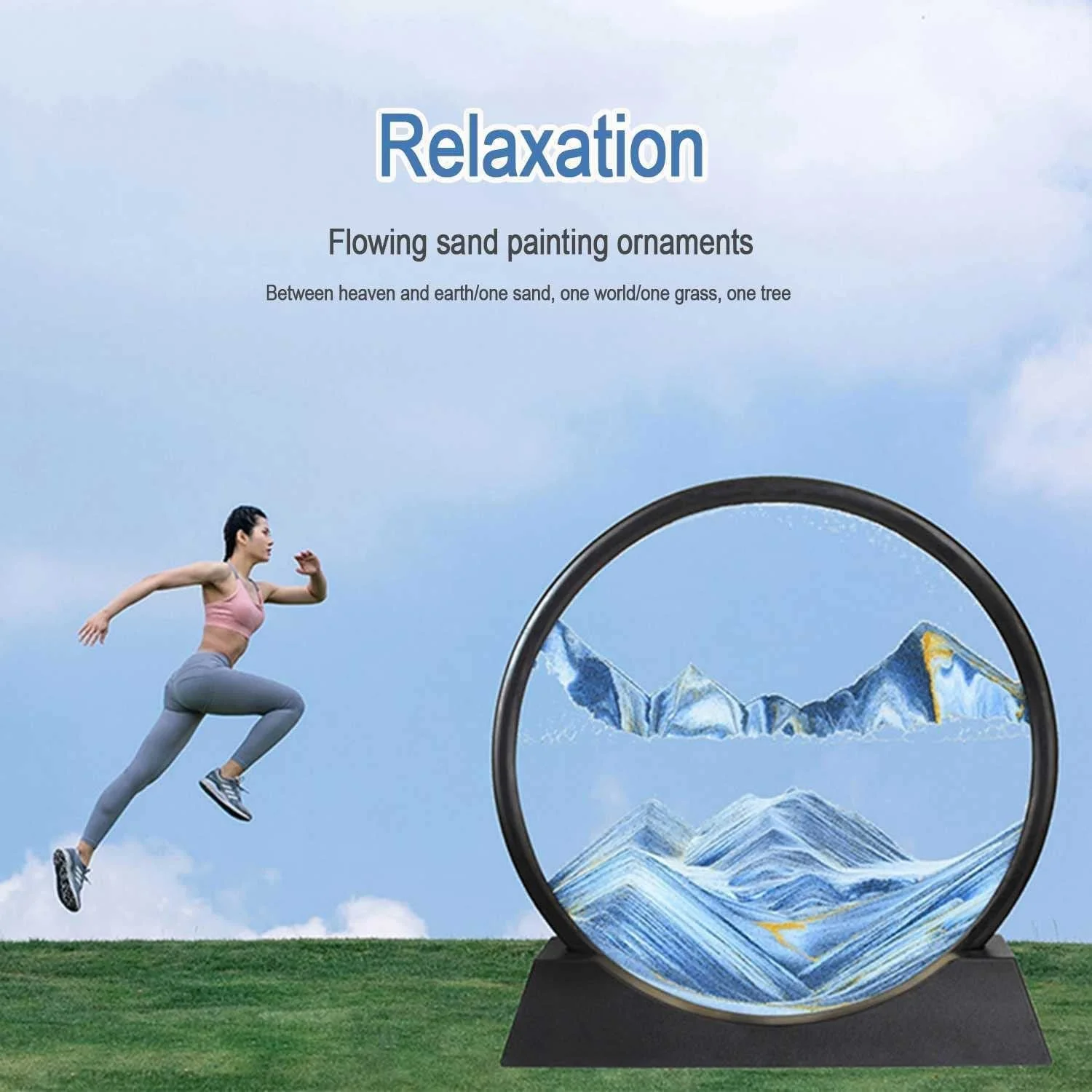 SandFlow: 3D Moving Sand Art Picture with Liquid Glass Landscape for Home & Office Desk Décor - Image 5