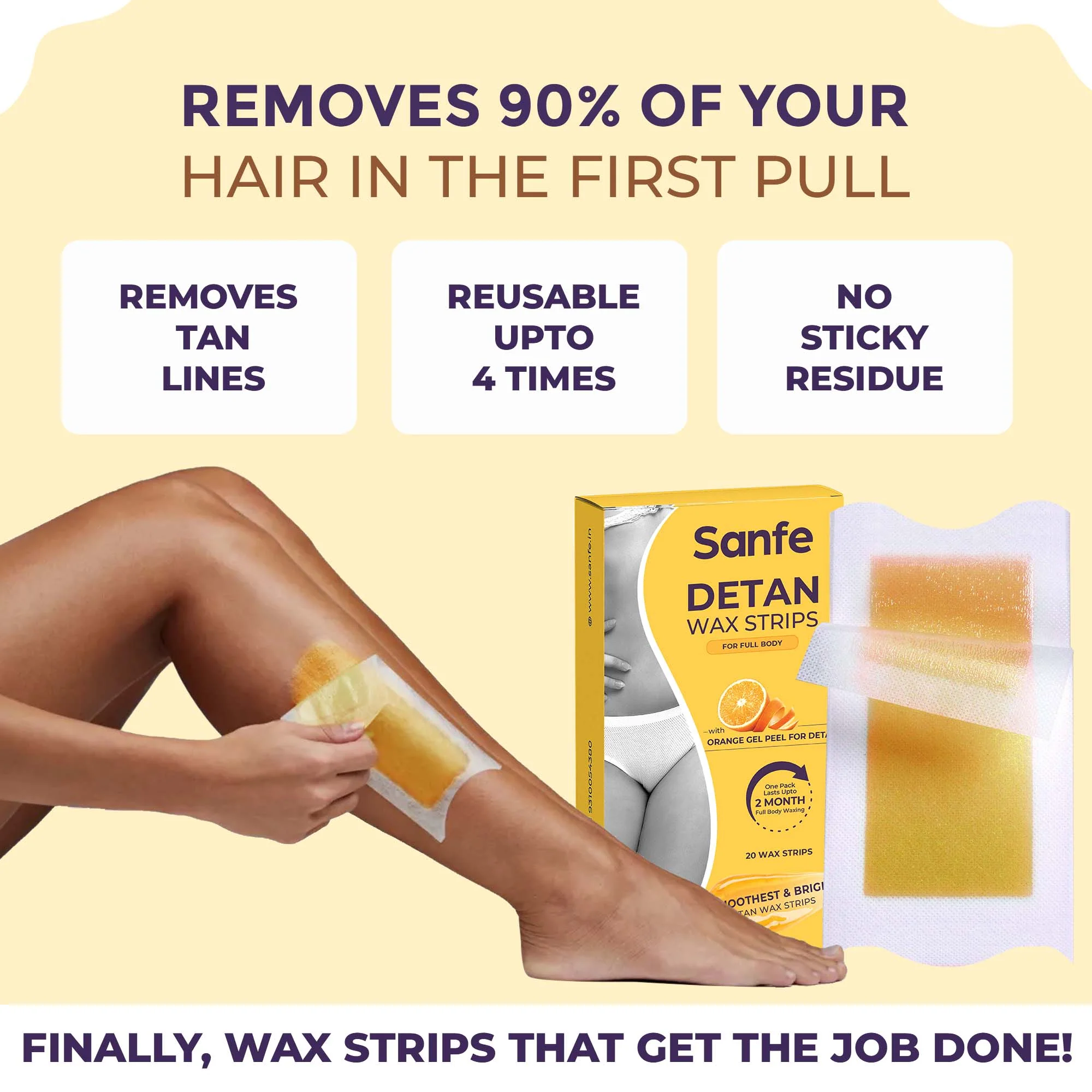 Sanfe Detan Wax Strips - Image 2