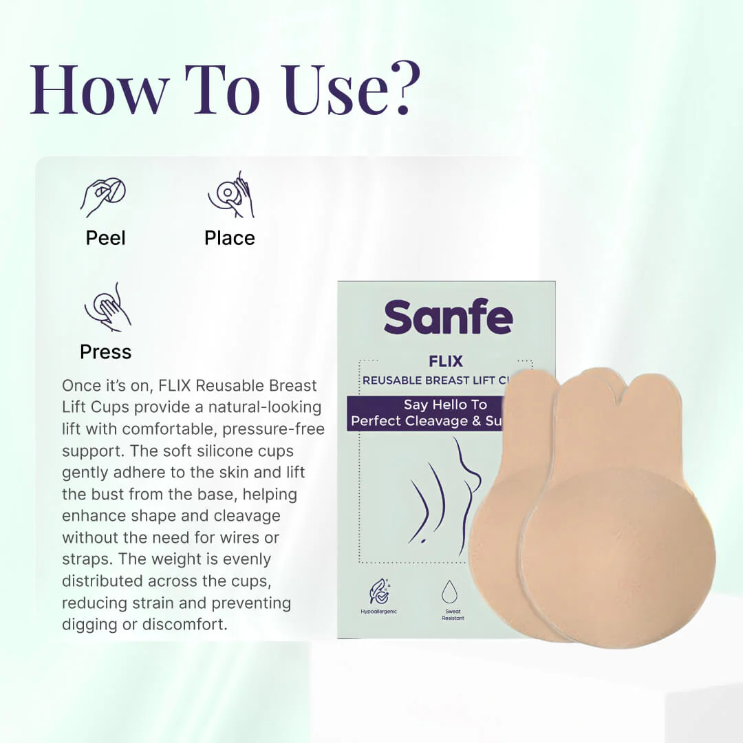Sanfe Flix Reusable Boob Lift Cups - Image 4