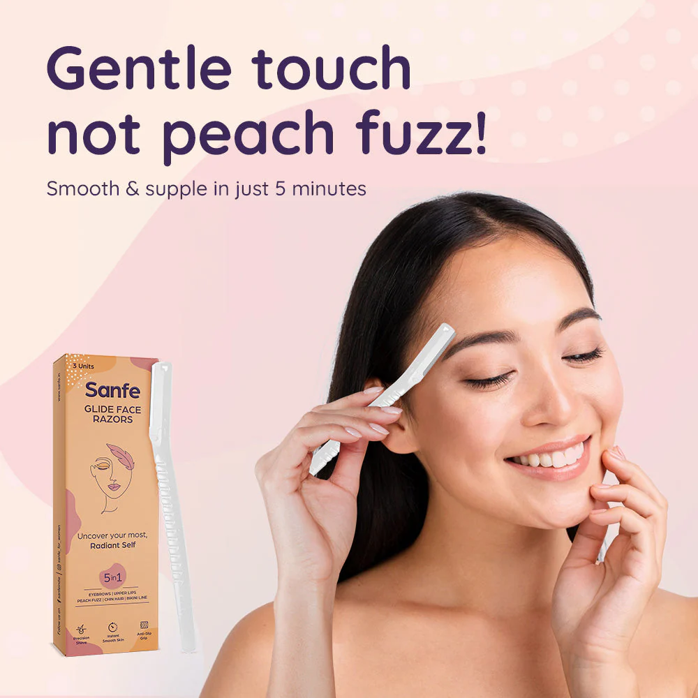 Sanfe Glide Face Razor for painfree facial hair removal - Image 7