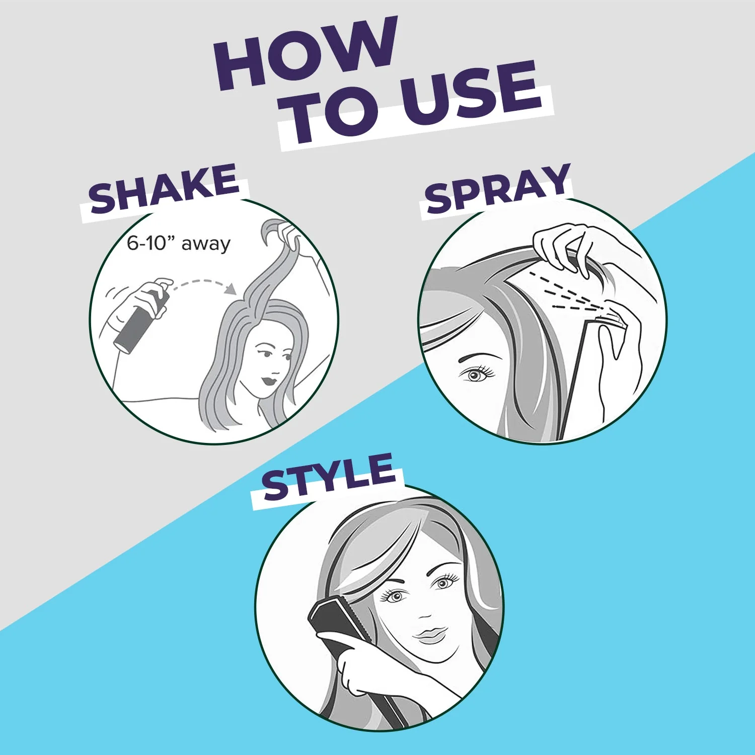 Sanfe Hair Styling Spray Fast Drying Formula, 12 Hours Hold Natural Look, Non-Sticky - 50gm - Image 6