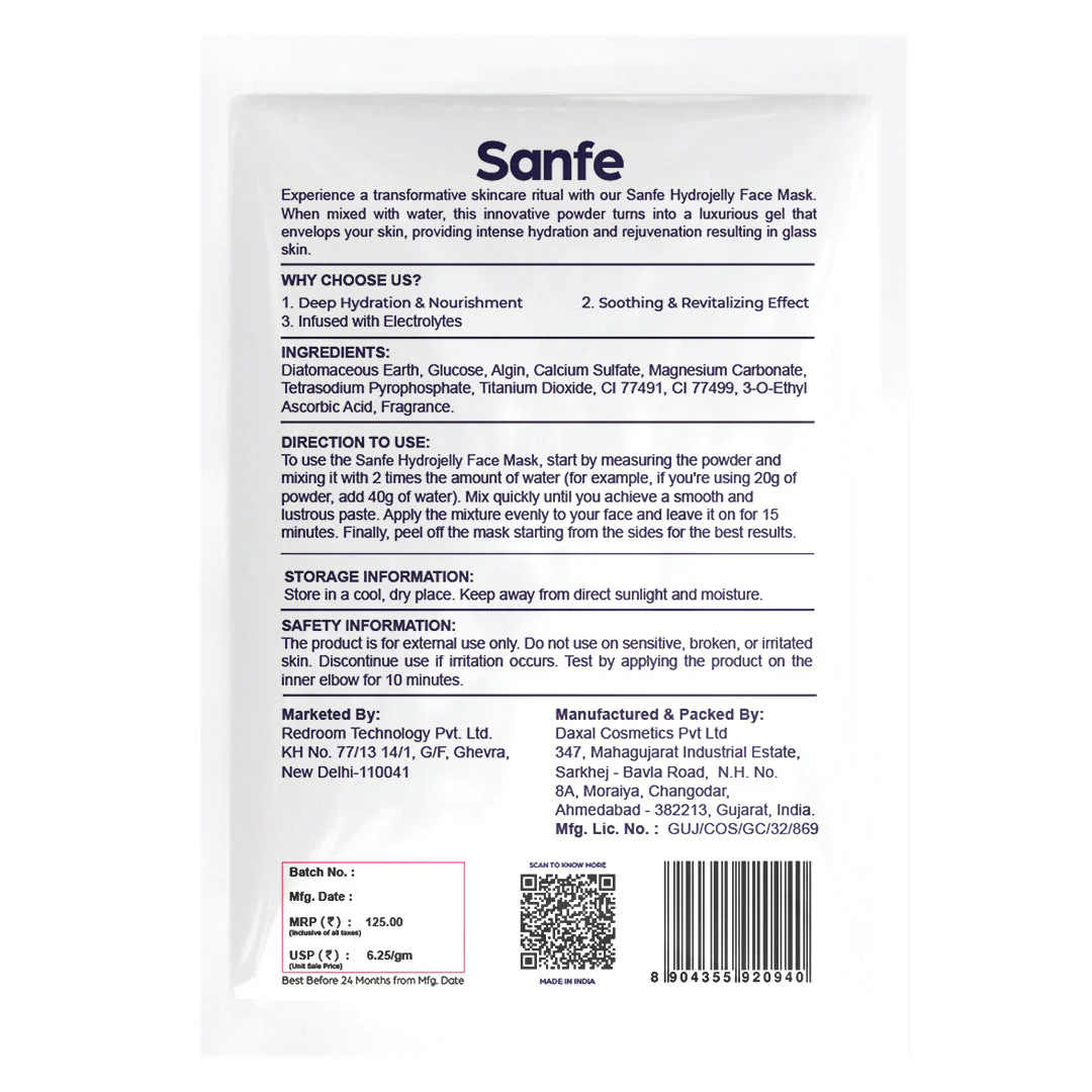 Sanfe Hydrojelly Alginate Face Mask - Image 6