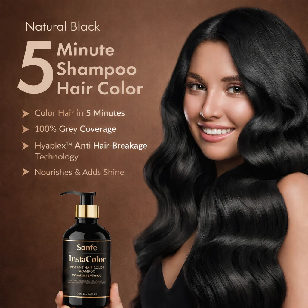 Sanfe InstaColor 5-Minute Instant Hair Color Shampoo - Image 3