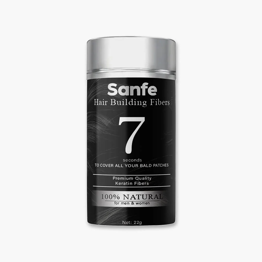 Sanfe Instant Bald Spot Covering Fibers 22gm - Black (M)