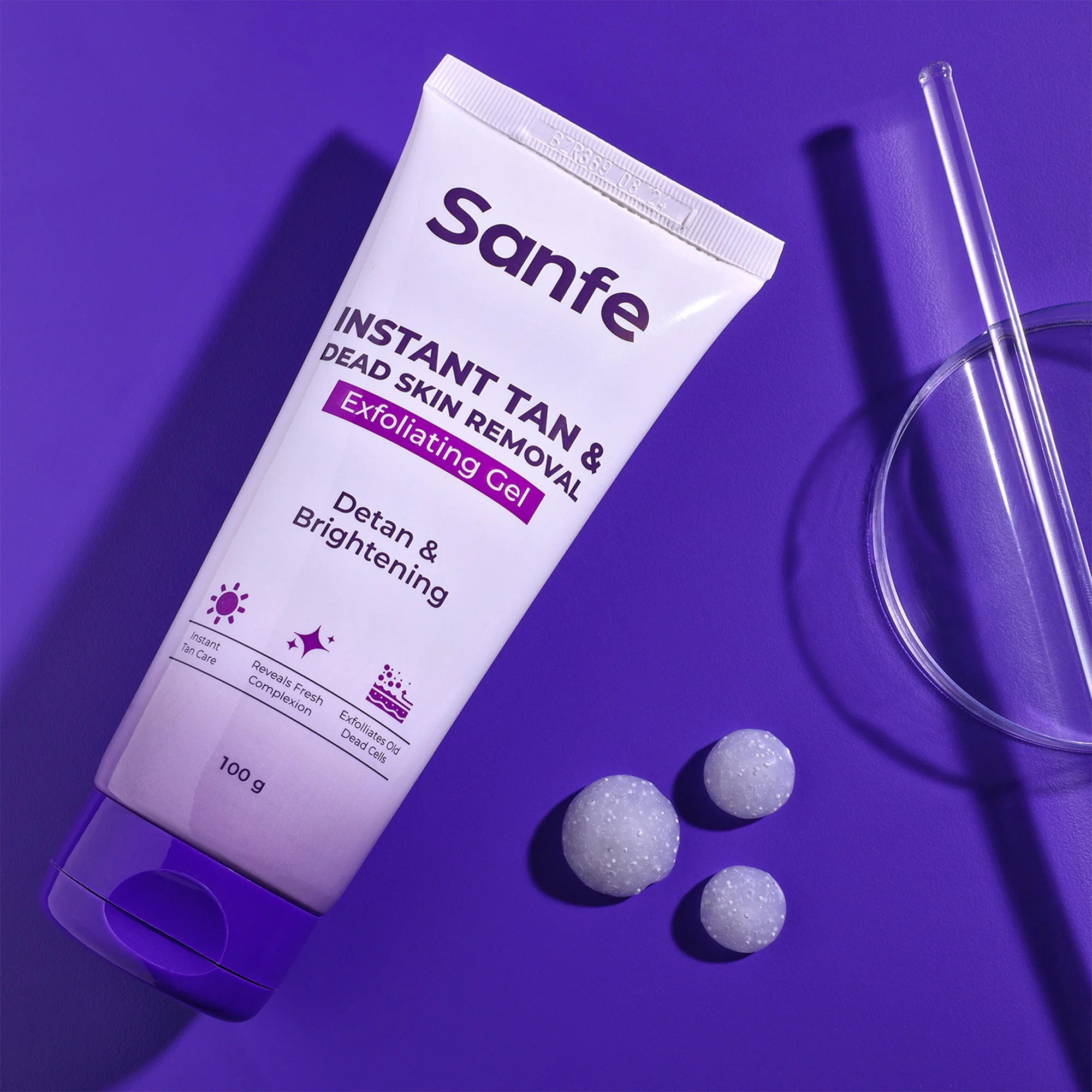 Sanfe Instant Tan & Dead Skin Removal Exfoliating Gel (Pack of 3) - Image 3