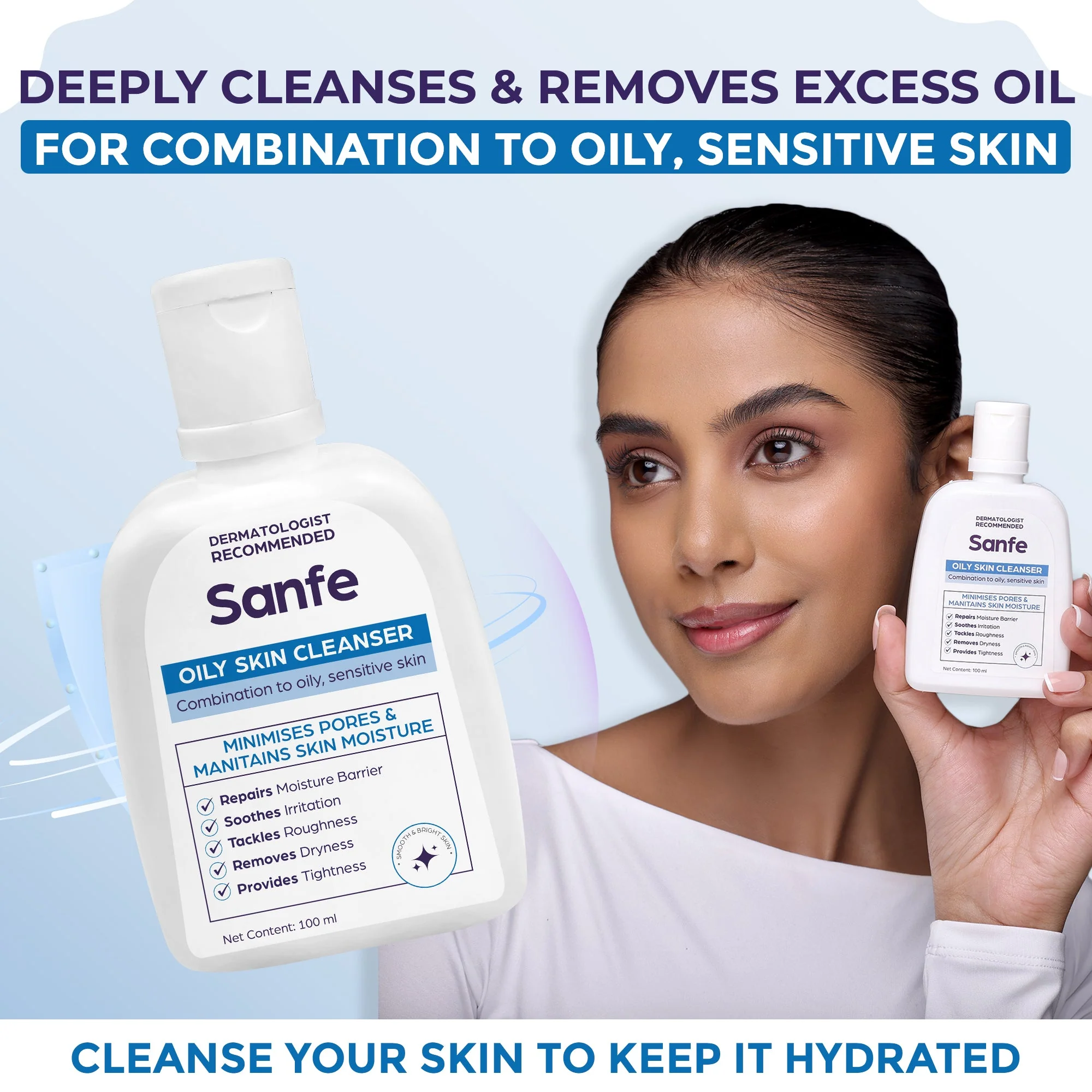 Sanfe Oily Skin Cleanser - 100ml - Image 4