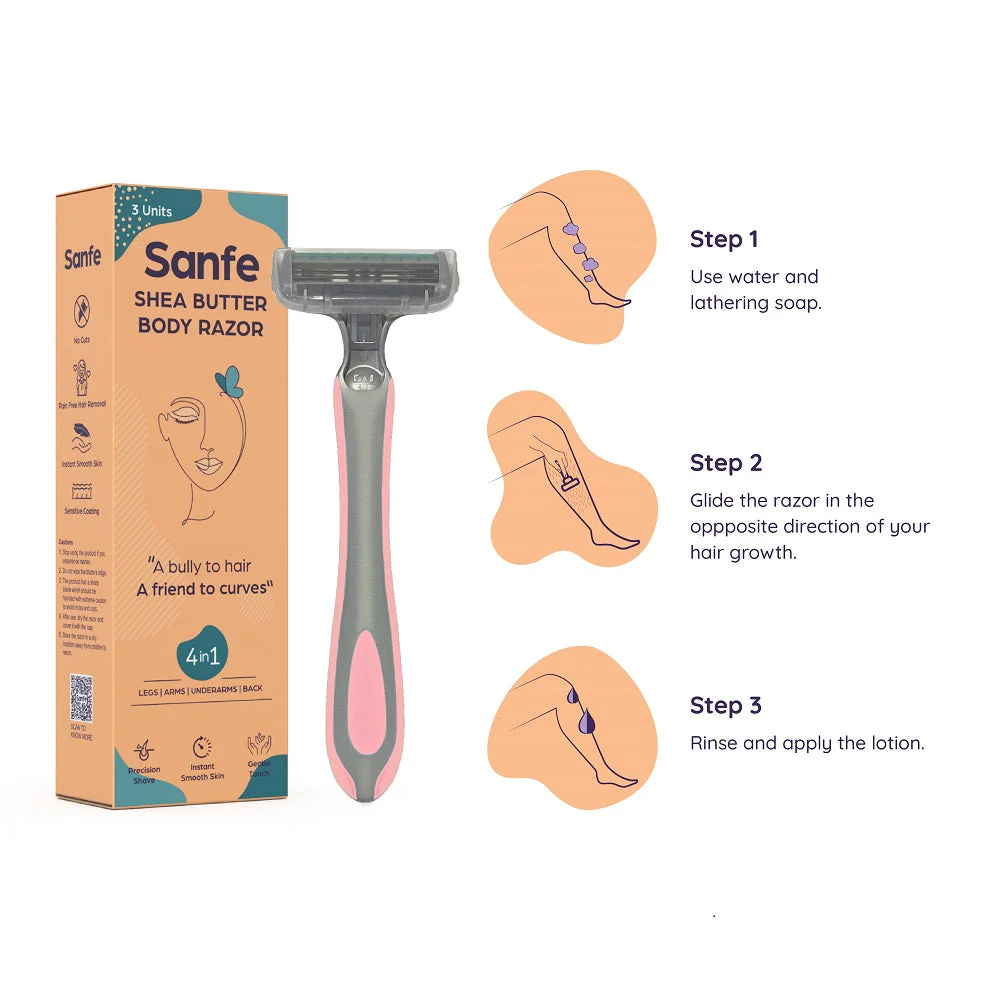 Sanfe Shea Butter Body Razor for Women - Image 6