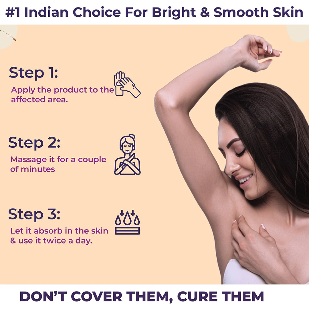 Sanfe Spotlite AM & PM Underarm Lightening Combo | For Extra Dark underarms | 3X Quicker Penetration With Glycodeep Technology | Spotlite Cream & Sensitive Area Serum | For Dark Patches, Detanning and Skin Tightening - Image 7
