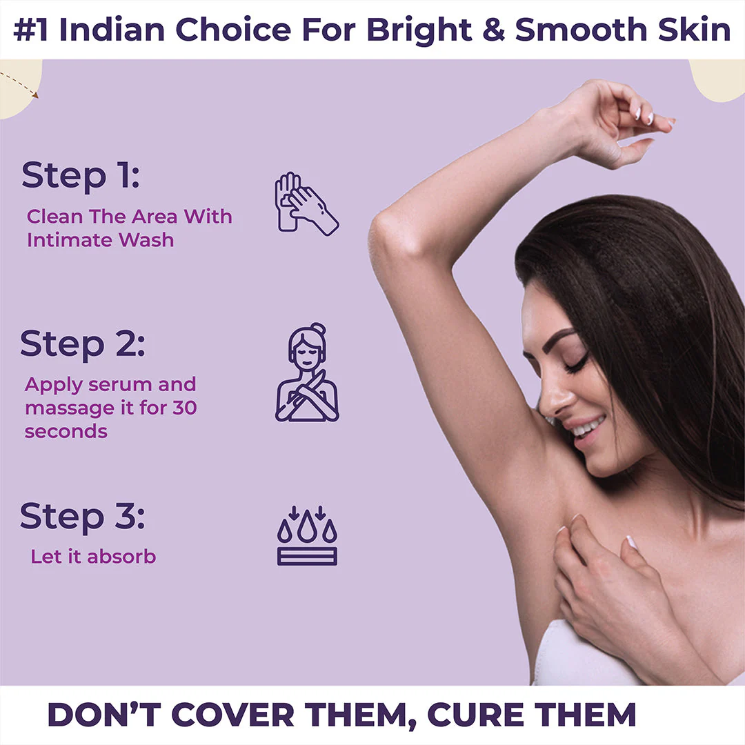 Sanfe Spotlite Fresh & Bright Kit For Dark Underarms, Inner Thighs and Sensitive Areas | 10X Powerful, Enriched with Kojic Acid, 4% Niacinnamide, Lavender| For Dark Intimate Patches, Detanning, Anti Aging, odour and Skin Tightening - Image 9