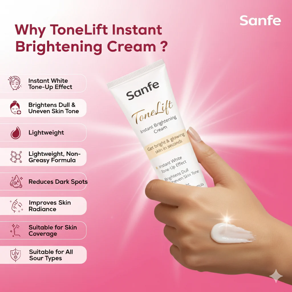 Sanfe ToneLift Instant Brightening Cream - 50g - Image 3
