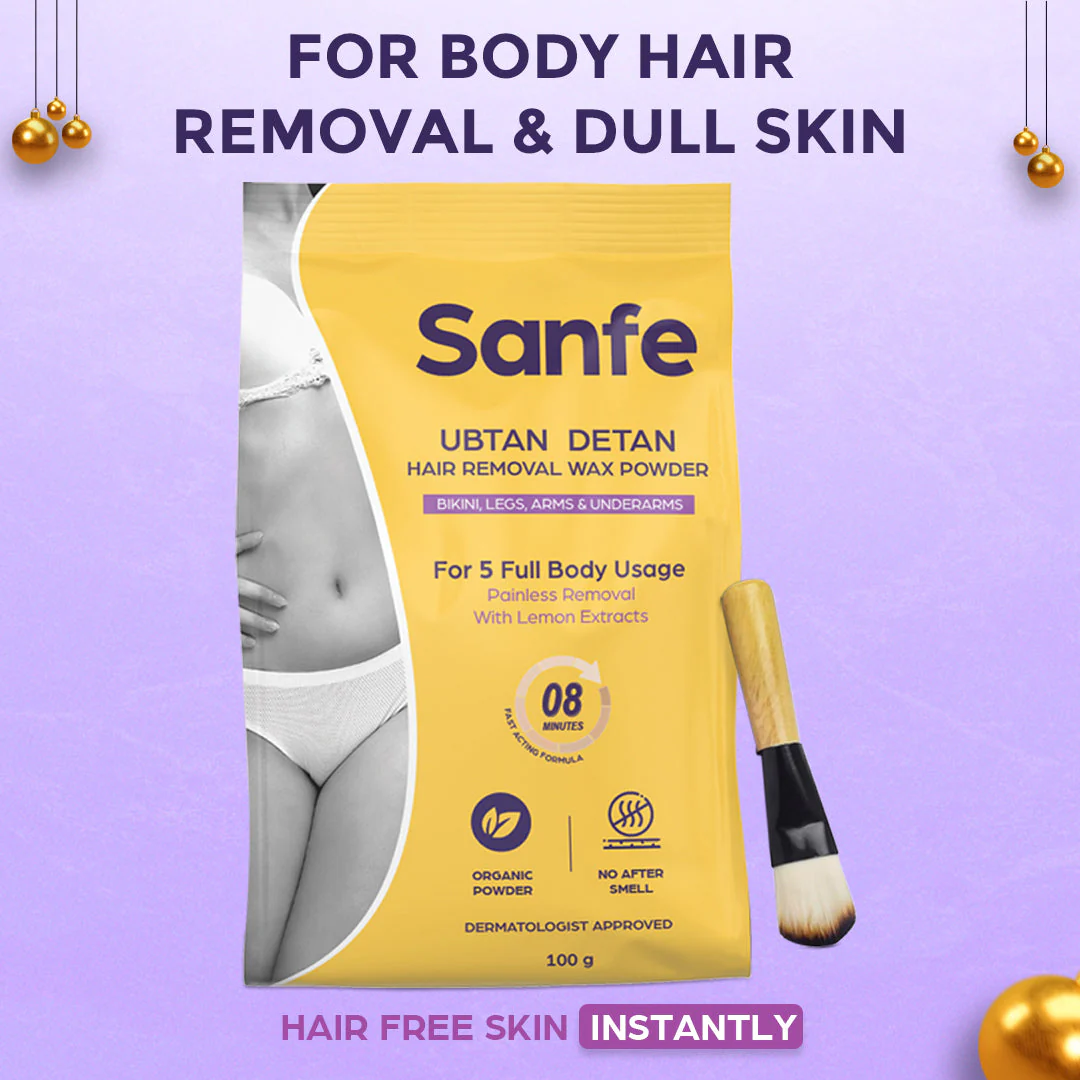 Sanfe Ubtan Detan Hair Removal Wax Powder - Image 8