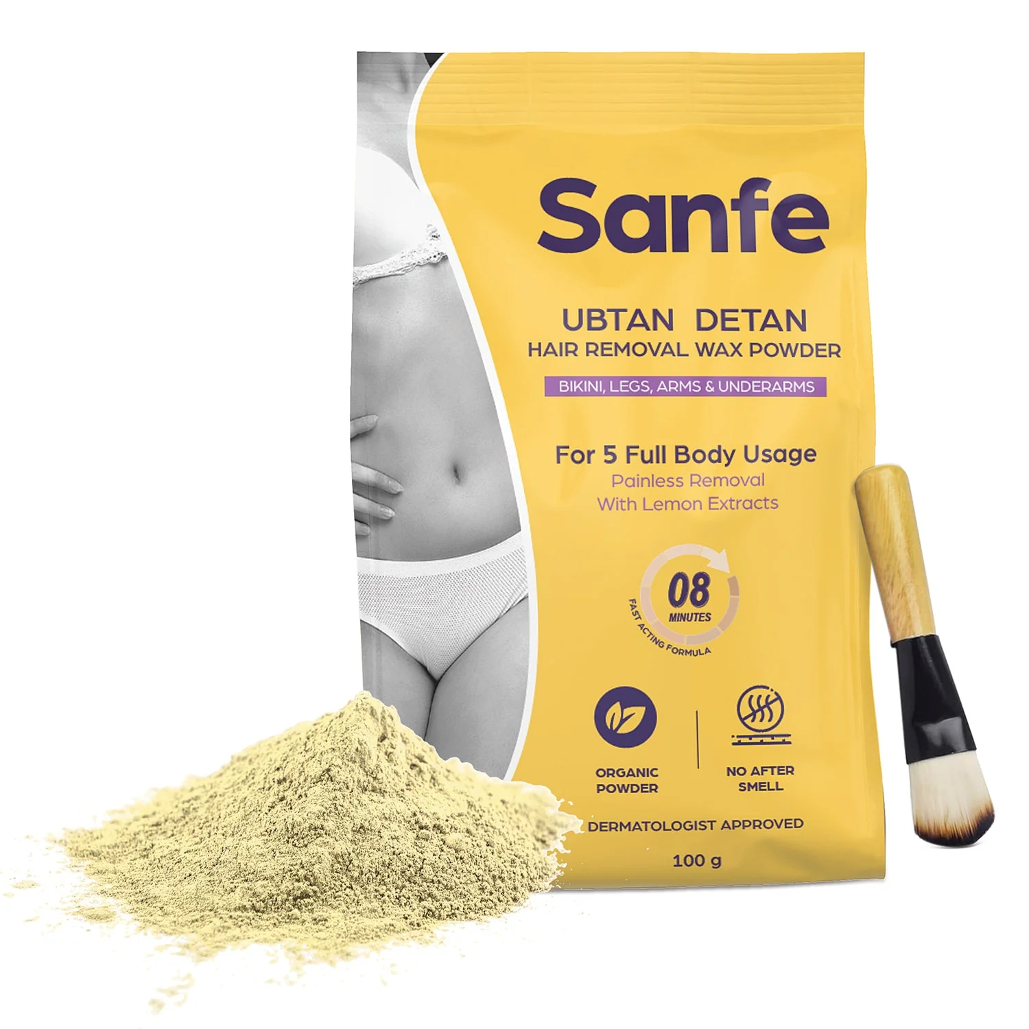 Sanfe Ubtan Detan Hair Removal Wax Powder - Image 7