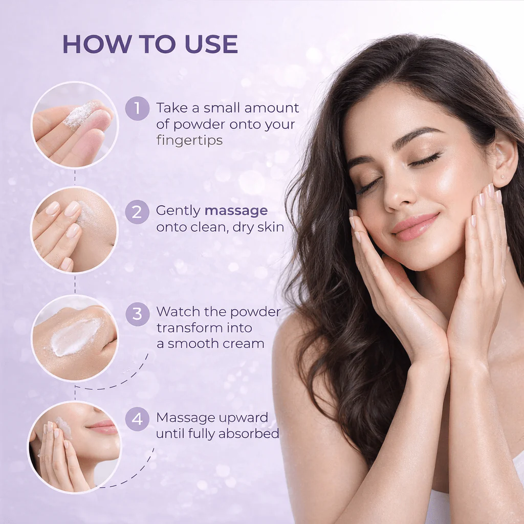 Sanfe Vegan Collagen Powder-to-Cream for Instant Lift - Image 4