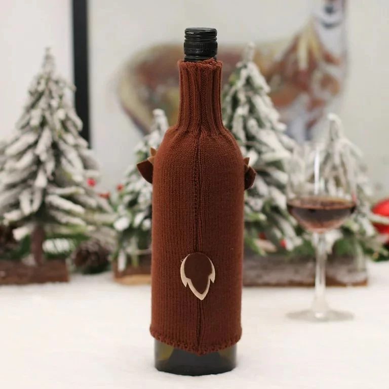 Santa and Reindeer Wine Bottle Cover(set of 2) - Image 2
