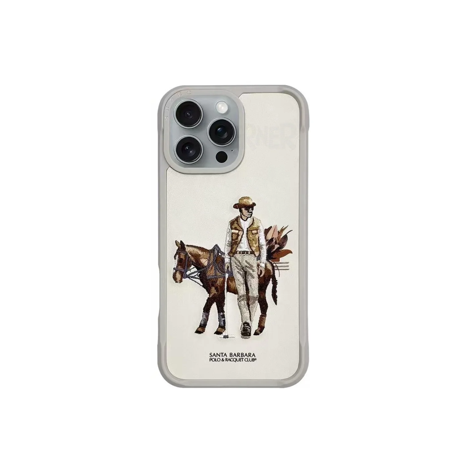 Santa Barbara Polo & Racquet Club โ Cedric Series Premium iPhone Case - Beige
